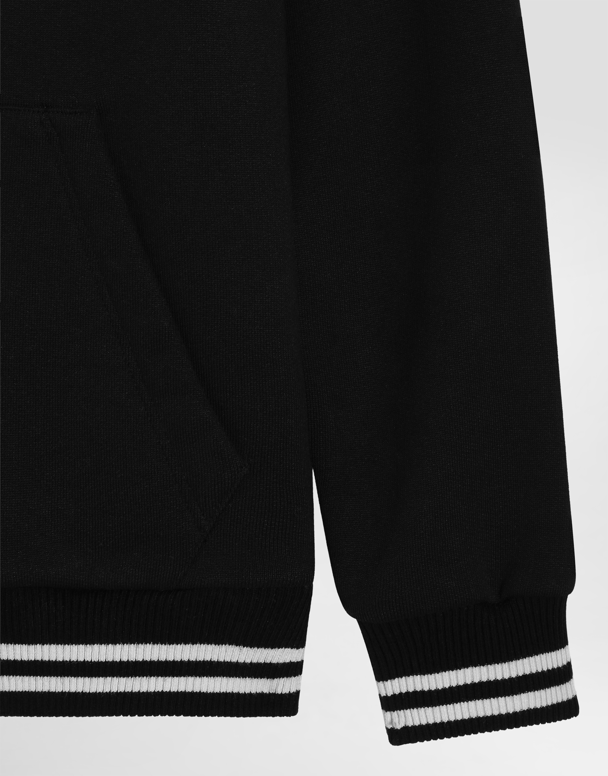  Dolce & Gabbana Hooded Sweatshirt With Print - Mann T-shirts Und Sweatshirts Schwarz 2 Years 