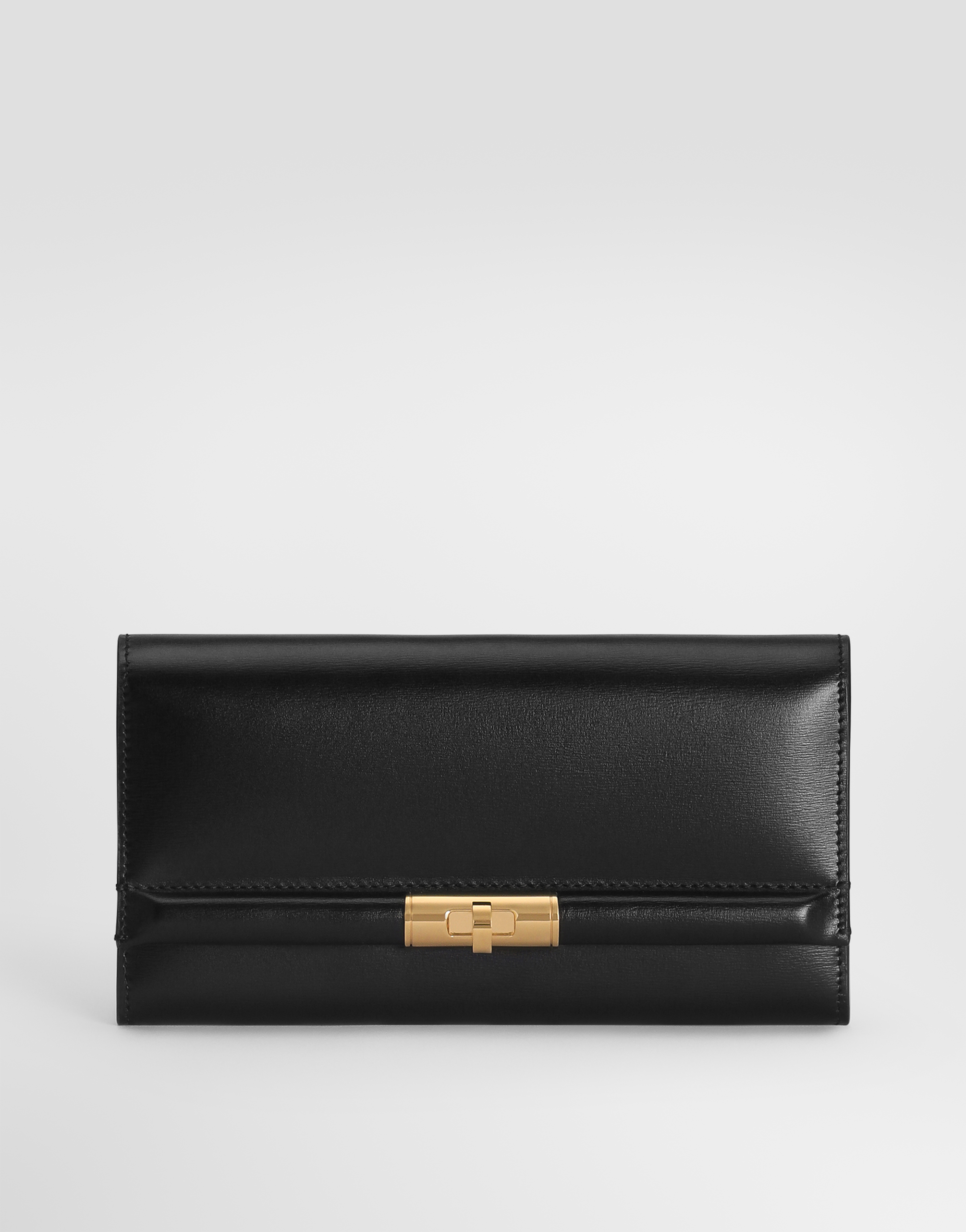 Dolce & Gabbana Portafoglio Marlene In Pelle Di Vitello In Nero