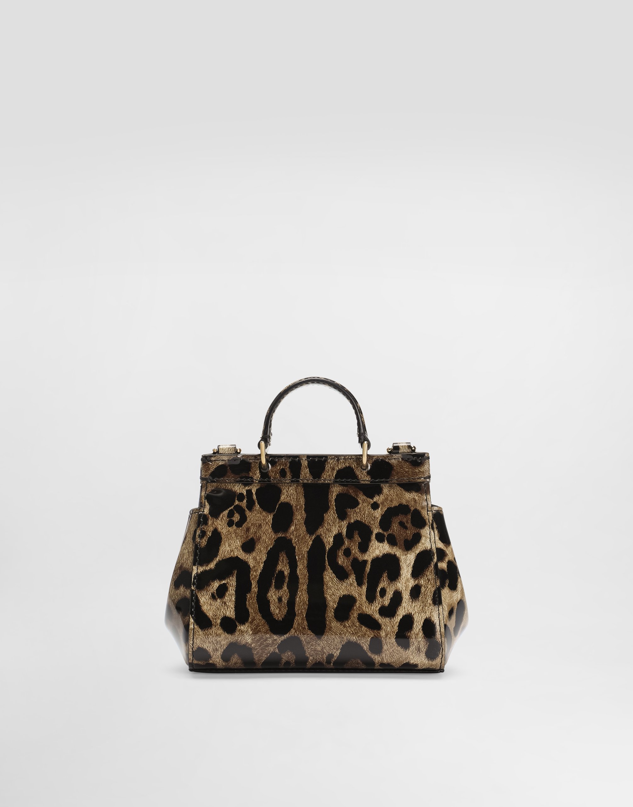 Printed polished calfskin mini Sicily bag