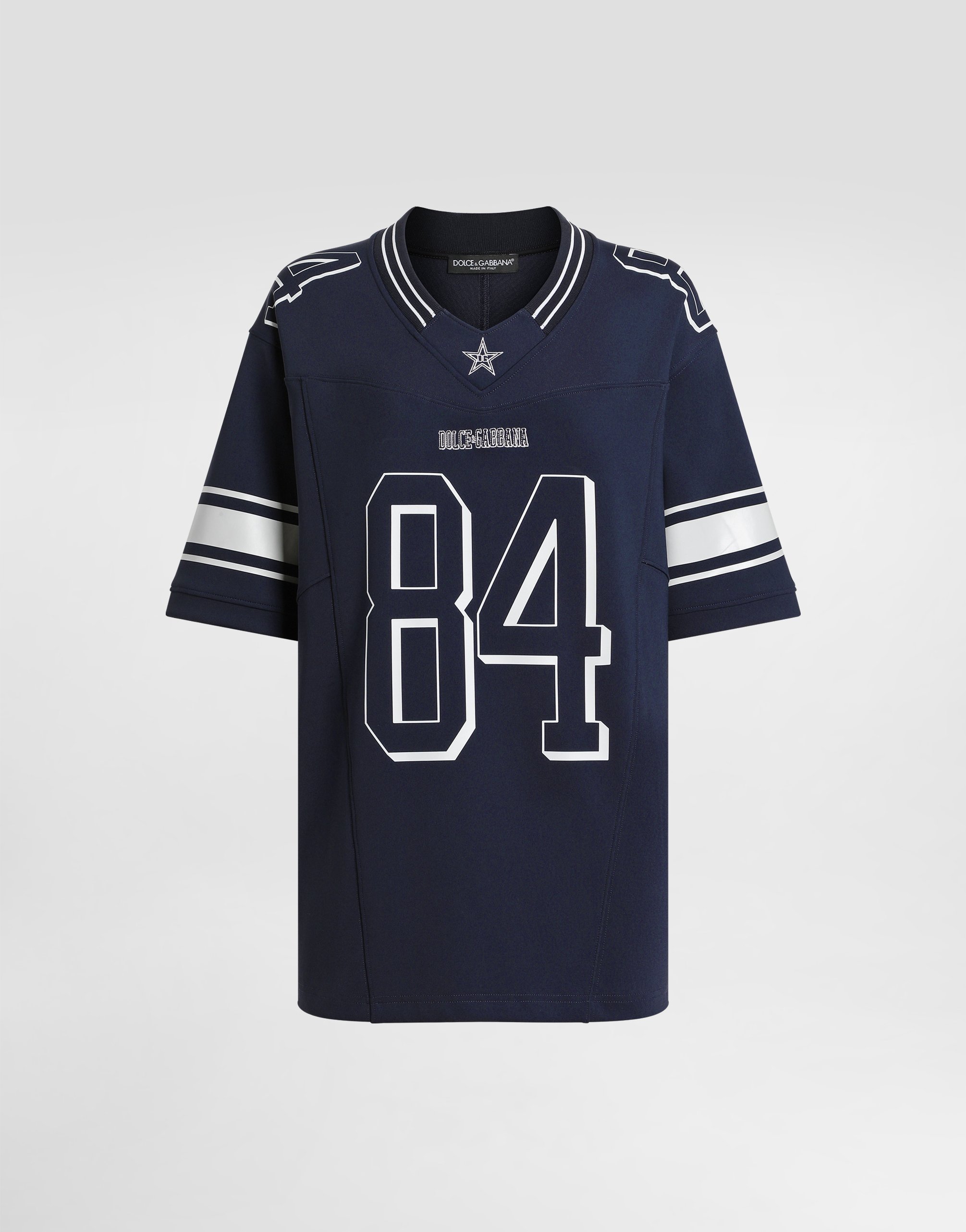 T-shirt with print and patch