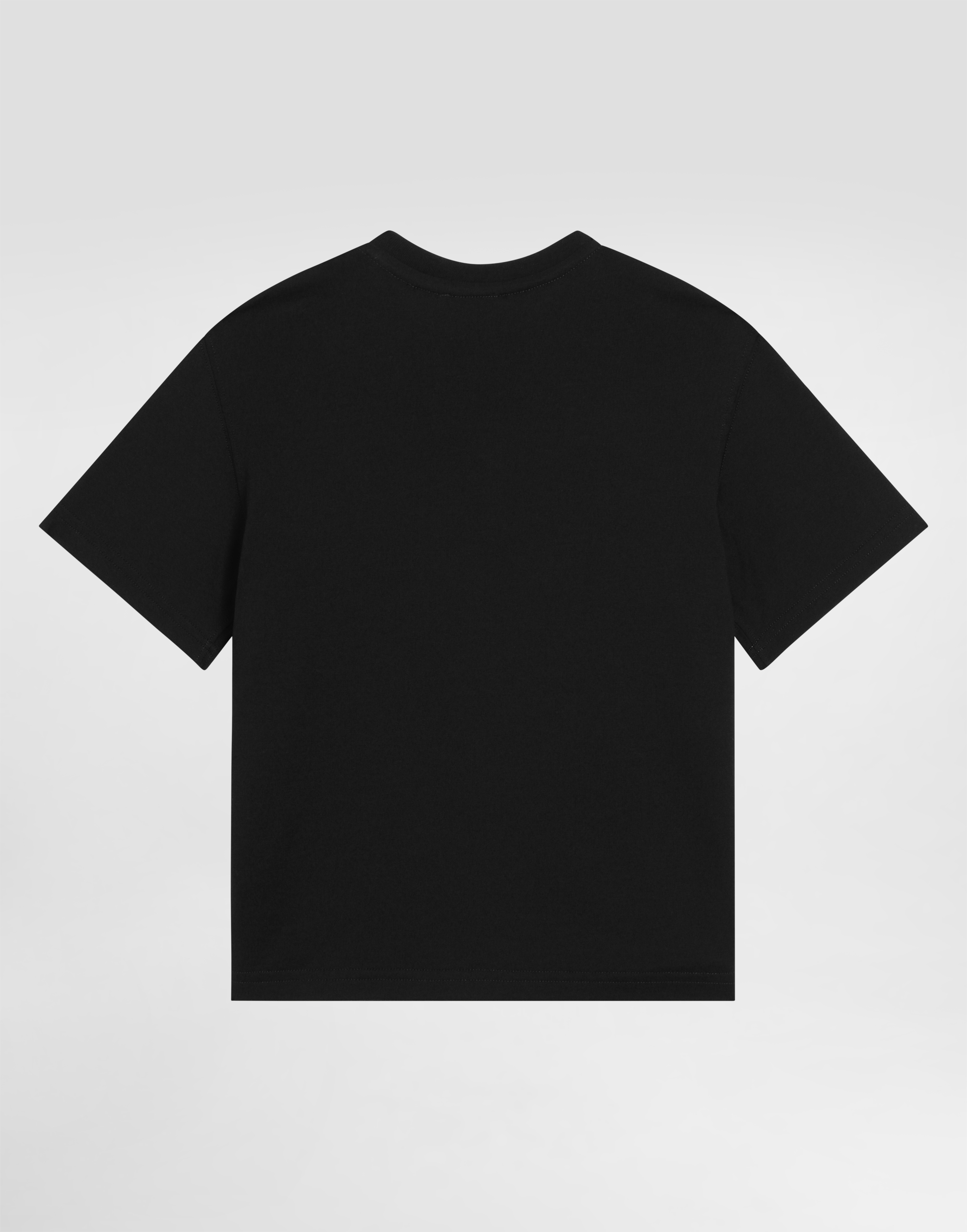 Shop Dolce & Gabbana Bandanna-print Jersey T-shirt In Black