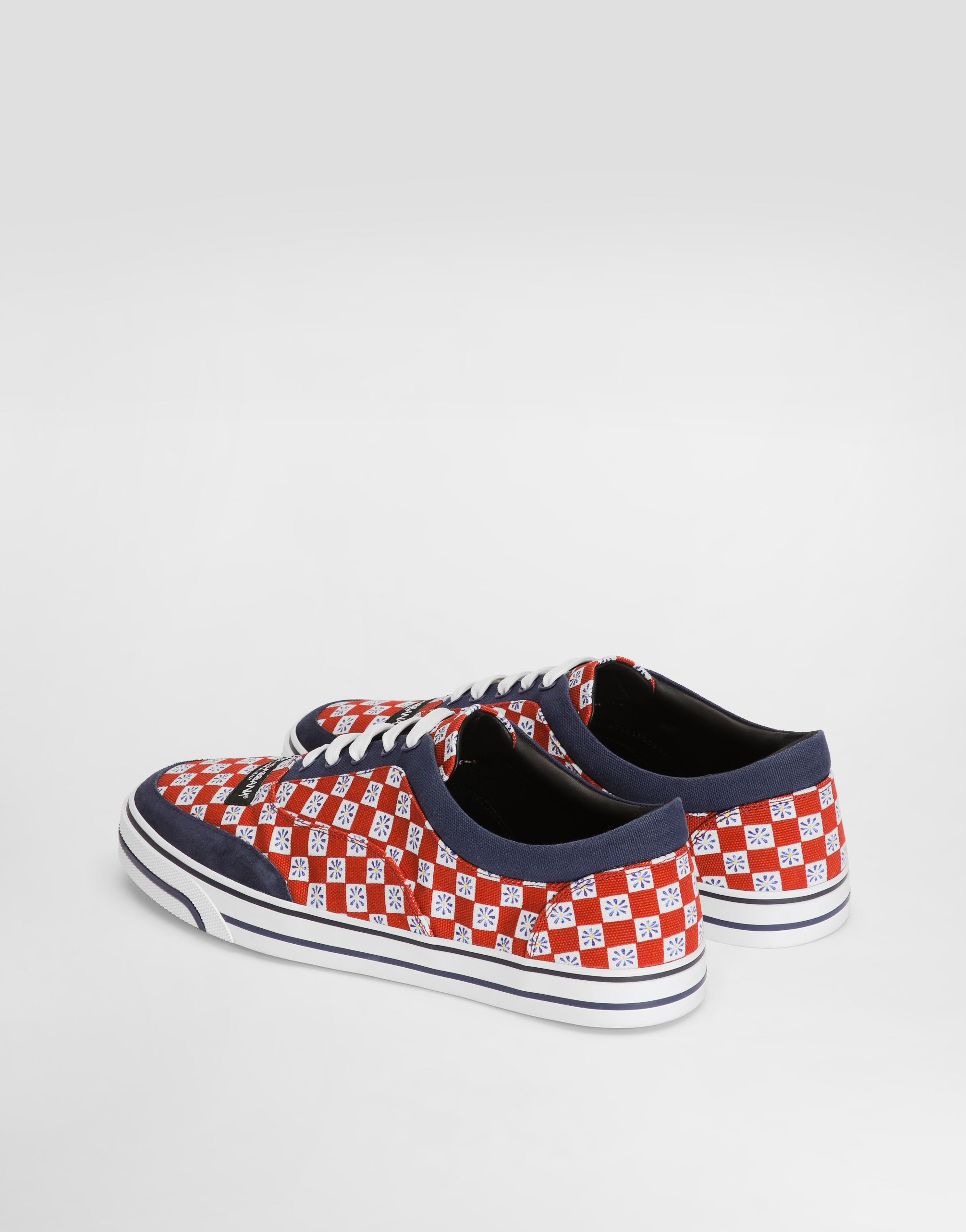  Dolce & Gabbana Zapatillas Dg Sailing En Lona Estampada Con Motivo Carretto - Hombre Zapatillas Multicolor 43 