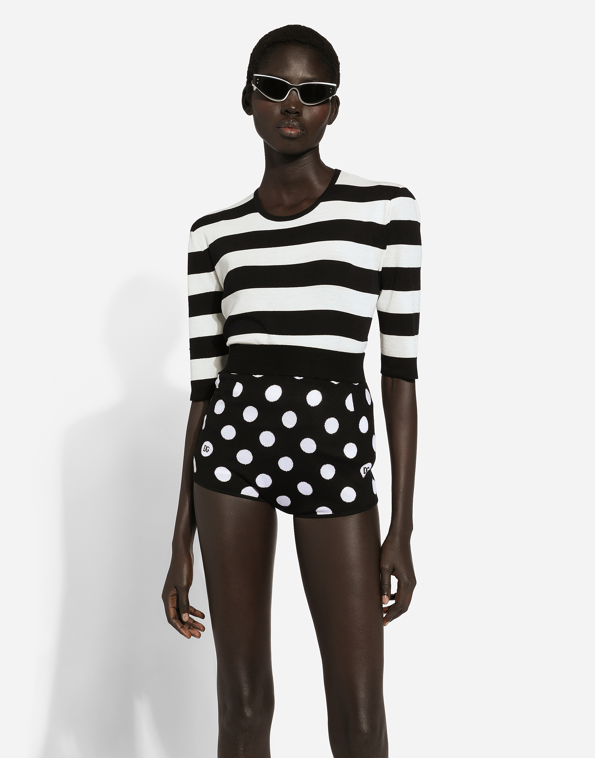 Dolce & Gabbana High Waist Shorts In プリ