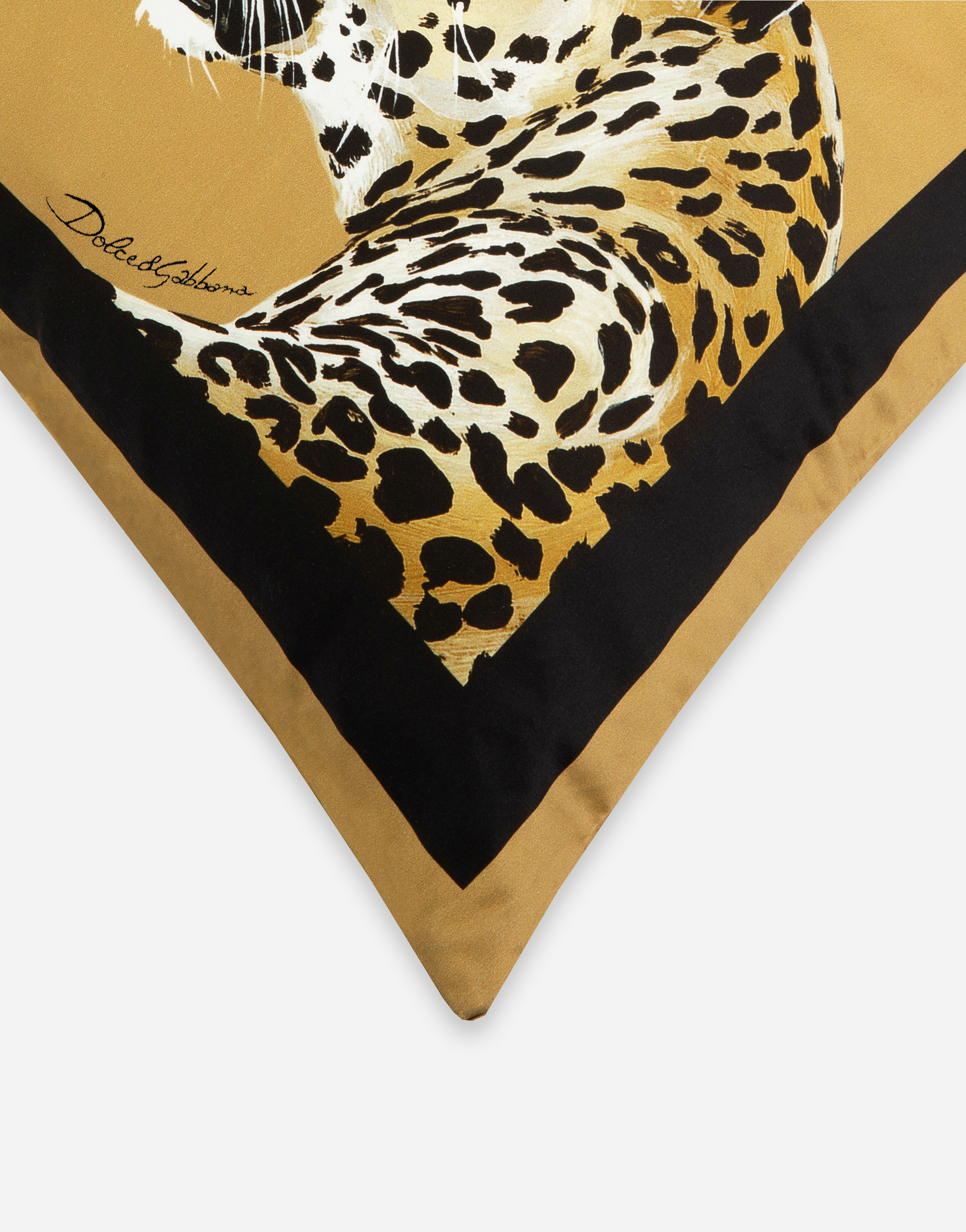 Dolce & Gabbana Duchesse Cotton Cushion Medium Multicolor Unisex Onesize In Multicolor