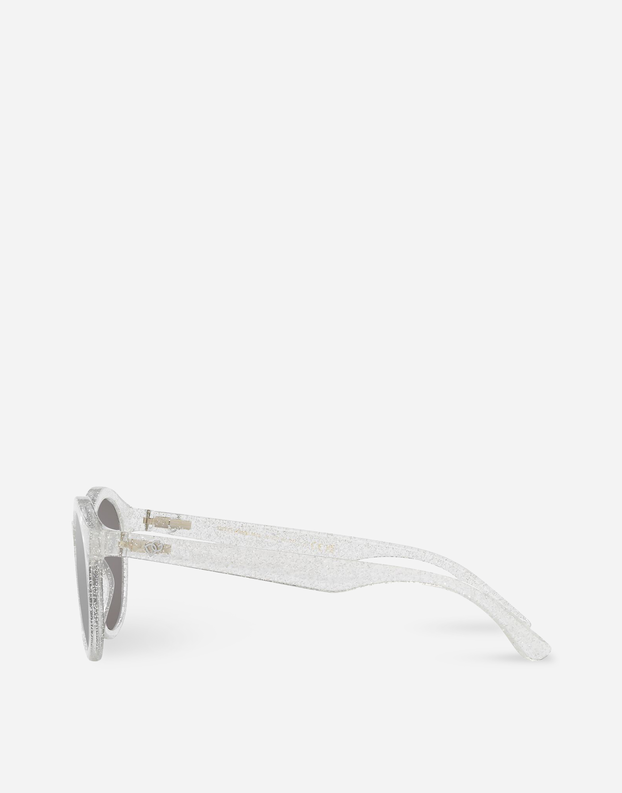 Shop Dolce & Gabbana New Pattern Sunglasses In White