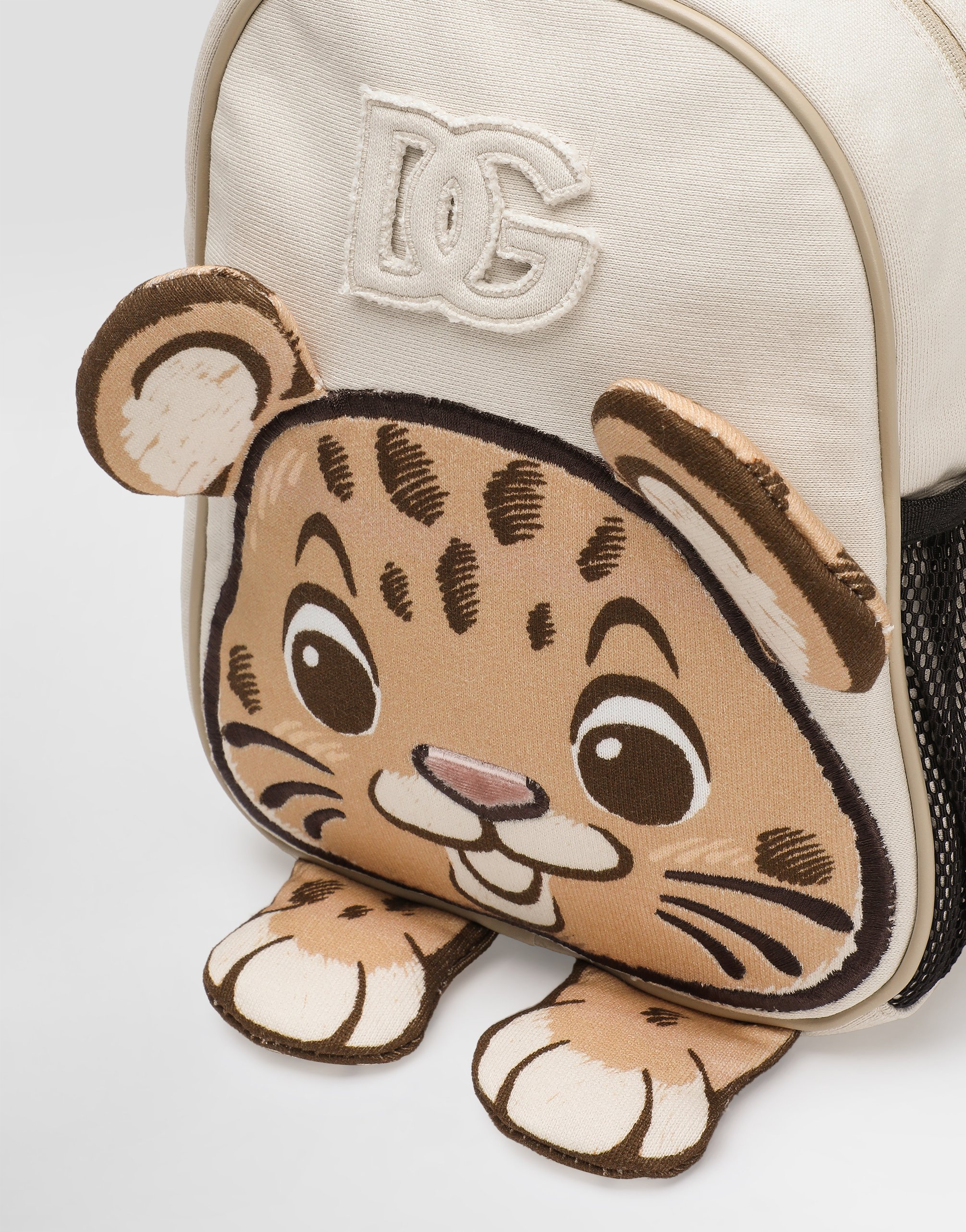 Dolce & Gabbana Printed Backpack With Dg Patch In Multi