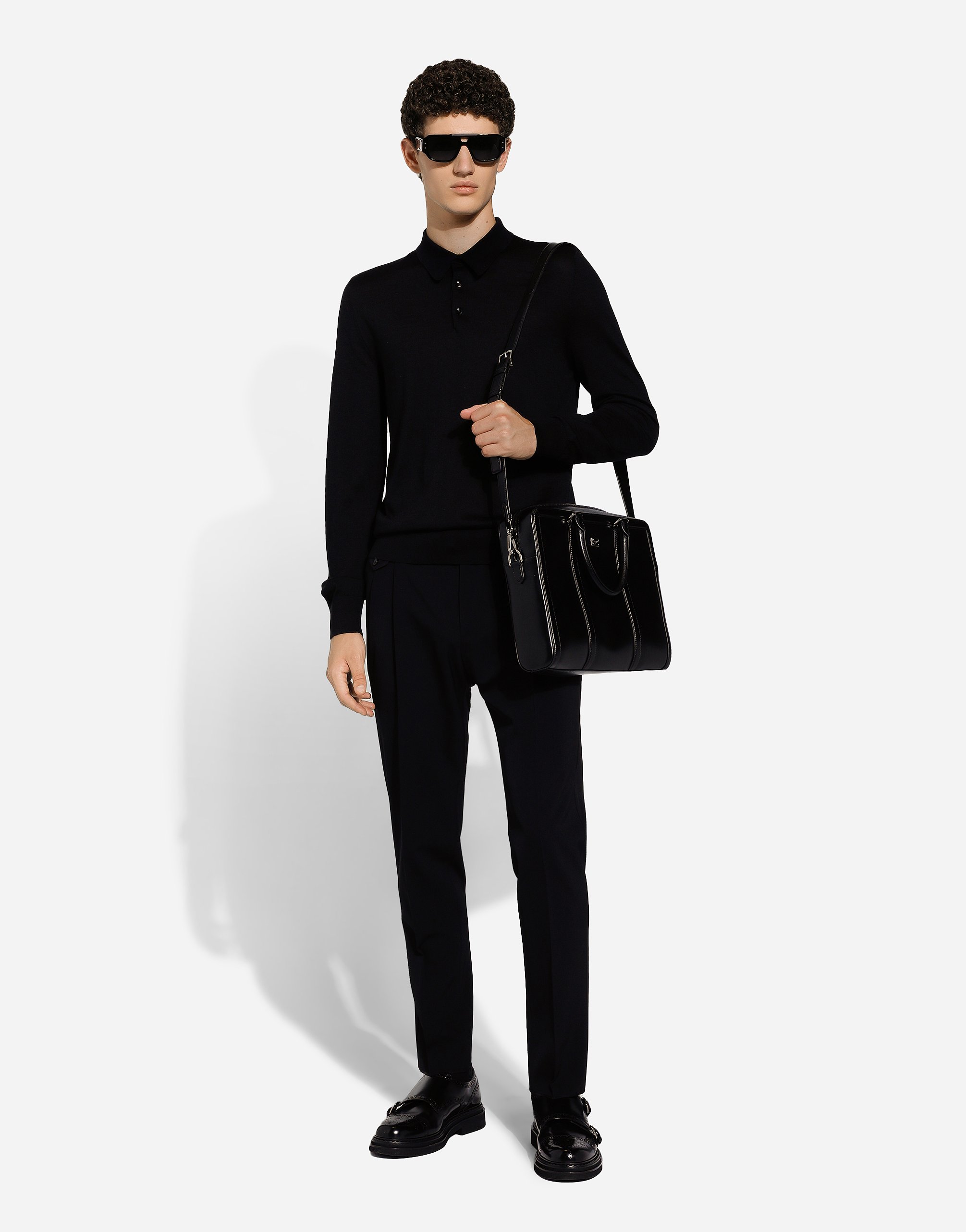 Dolce & Gabbana Dual-handle Briefcase In Black