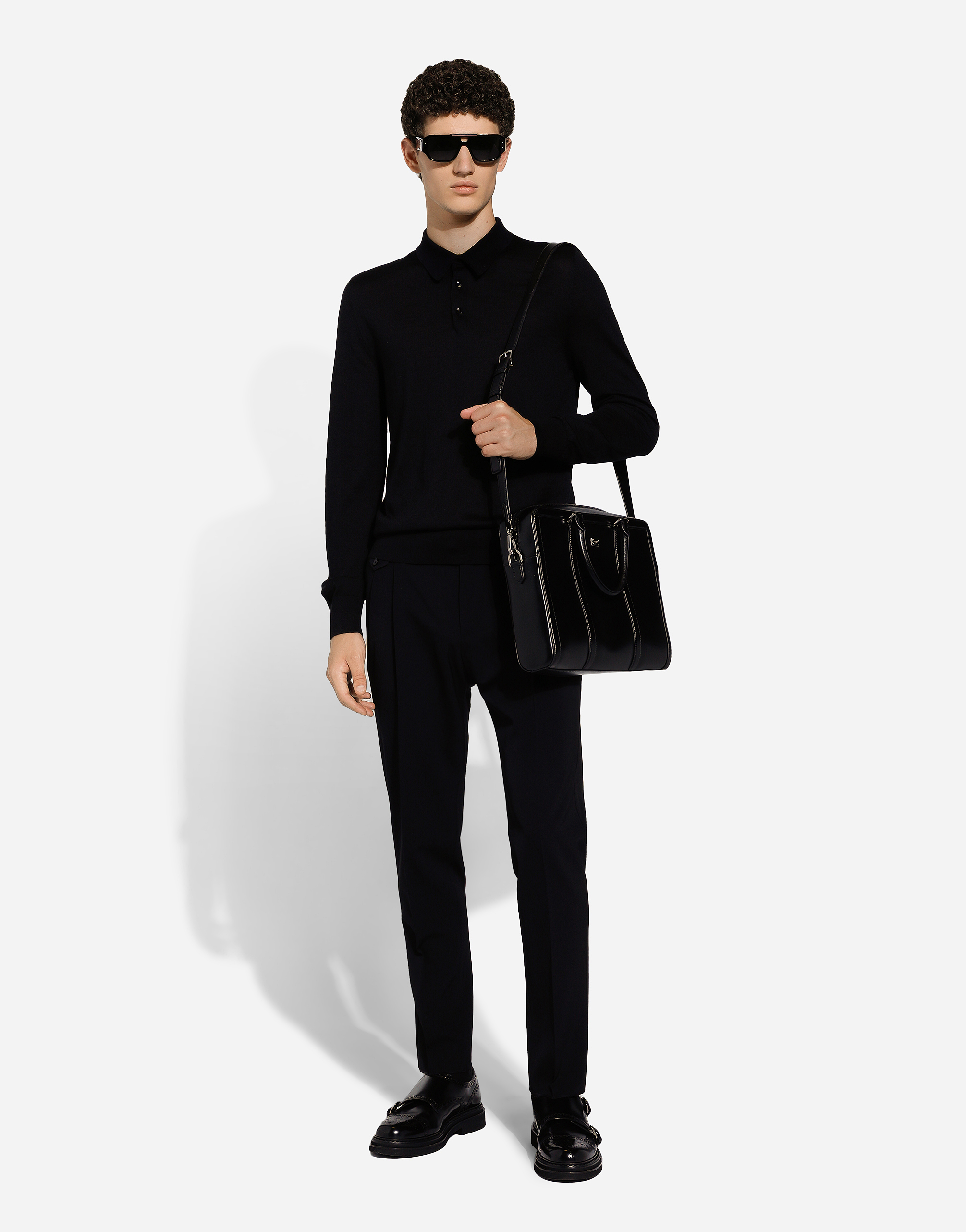 Dolce & Gabbana Dual-handle Briefcase In Black