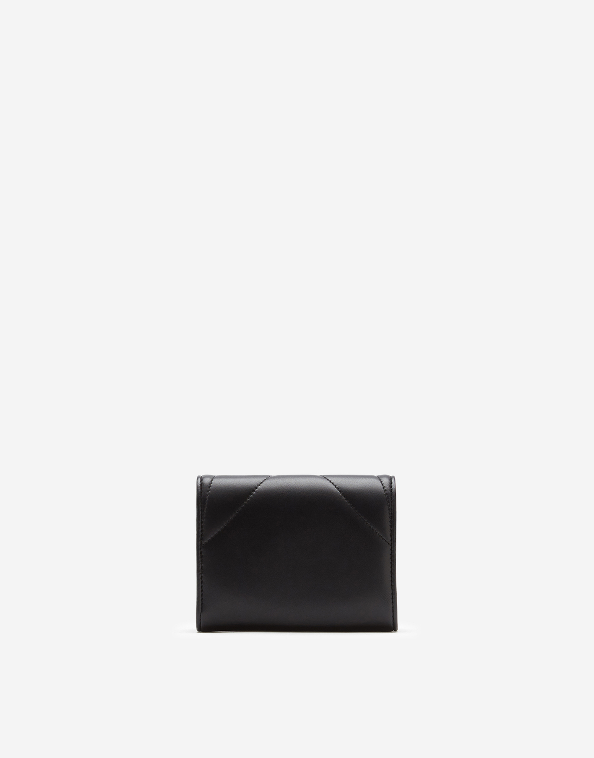 Dolce & Gabbana Small Continental Devotion Wallet In Black