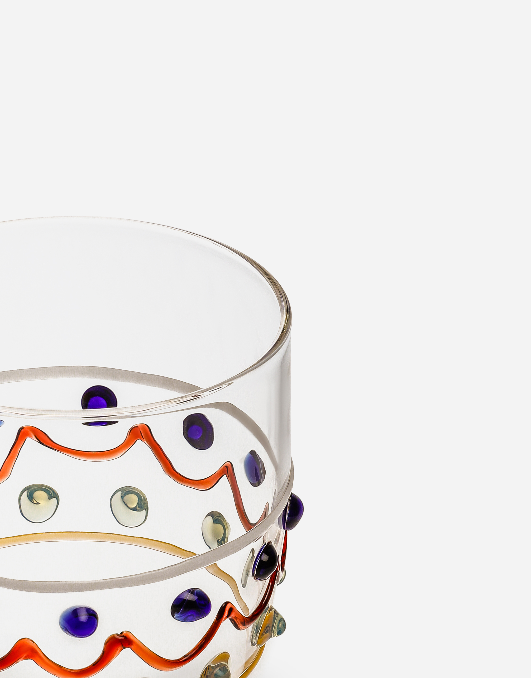 Dolce & Gabbana Water Glass In Multicolor