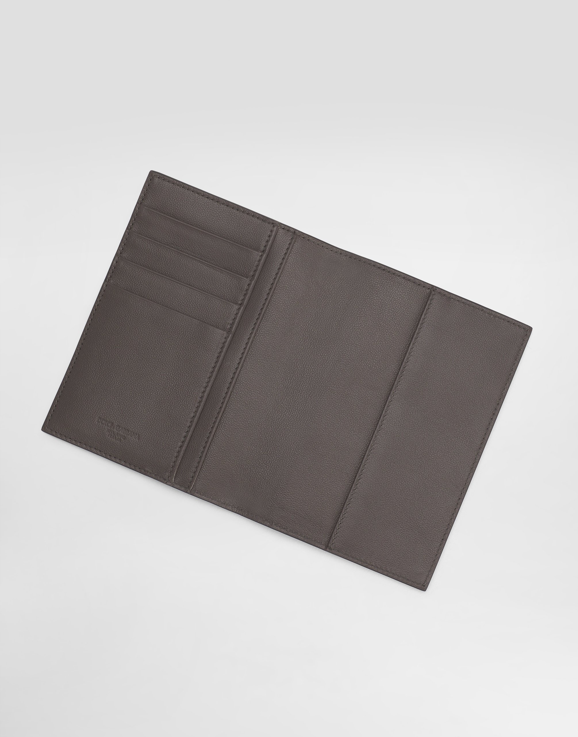 Dolce & Gabbana Logo Lettering Bifold Wallet In Grey