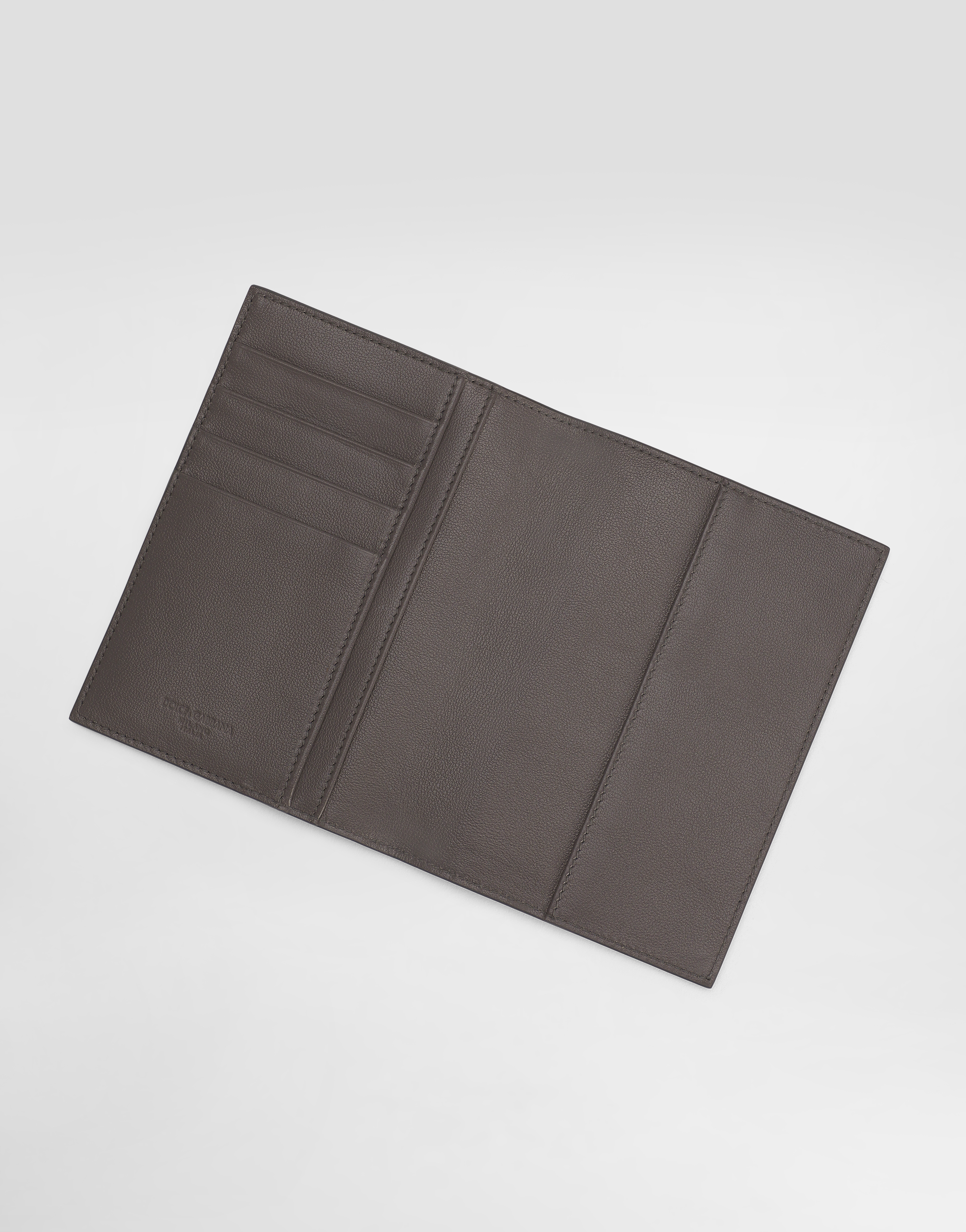 Dolce & Gabbana Logo Lettering Bifold Wallet In Grey