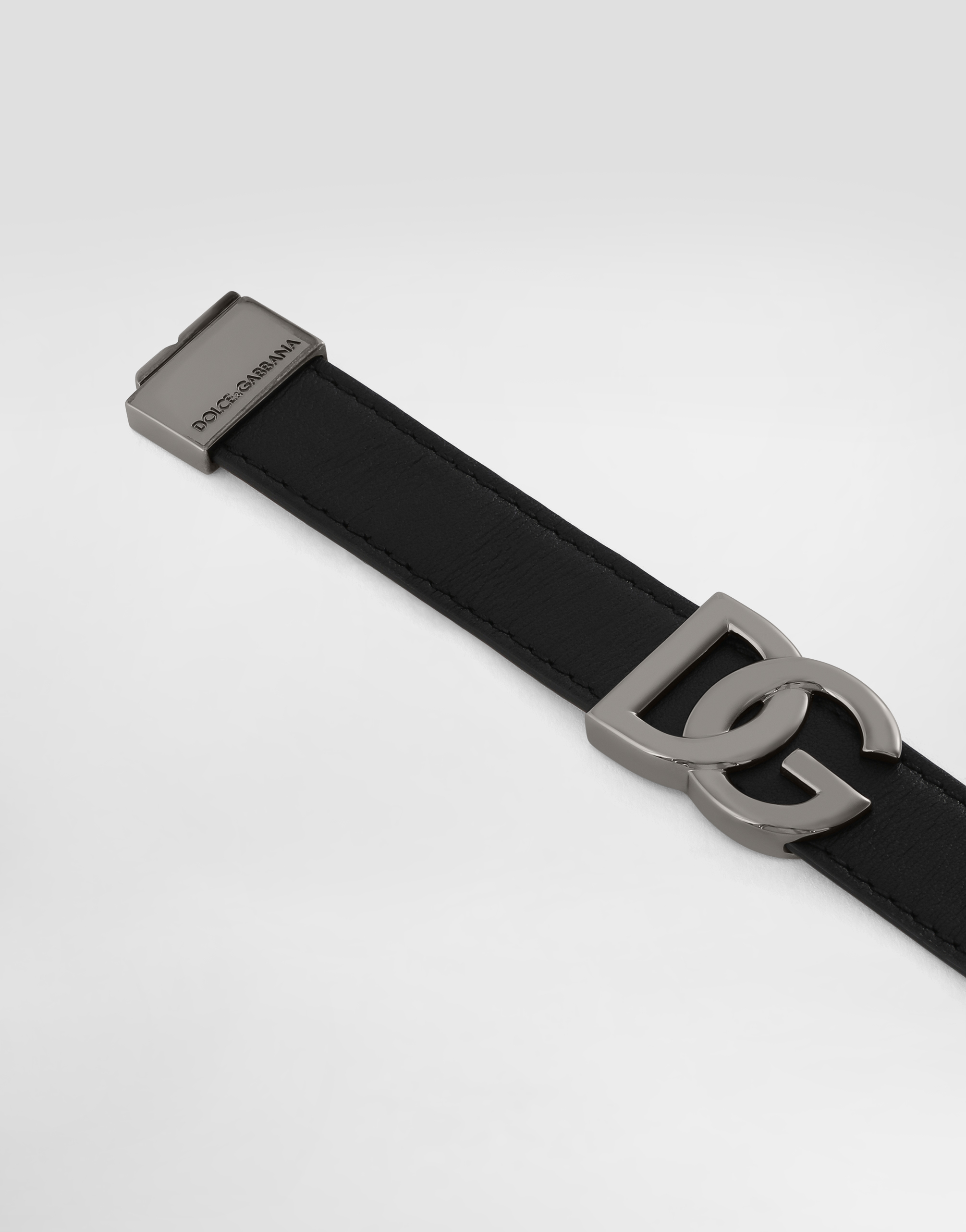 Calfskin bracelet with DG logo