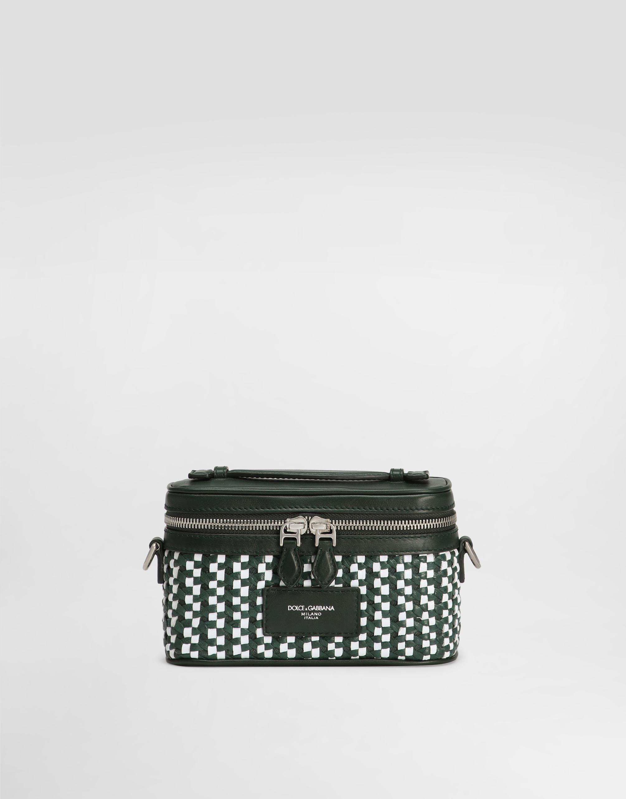 Atene crossbody minibag with woven leather