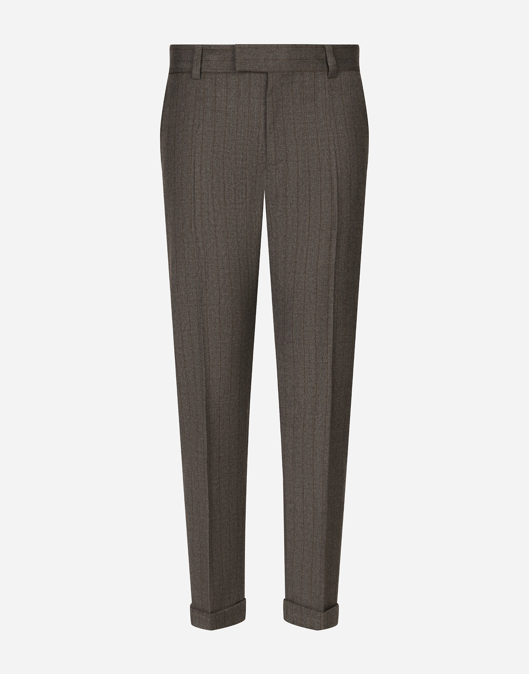 Dolce & Gabbana Tailored Striped Flannel Pants - Man Pants And Shorts Multicolor
