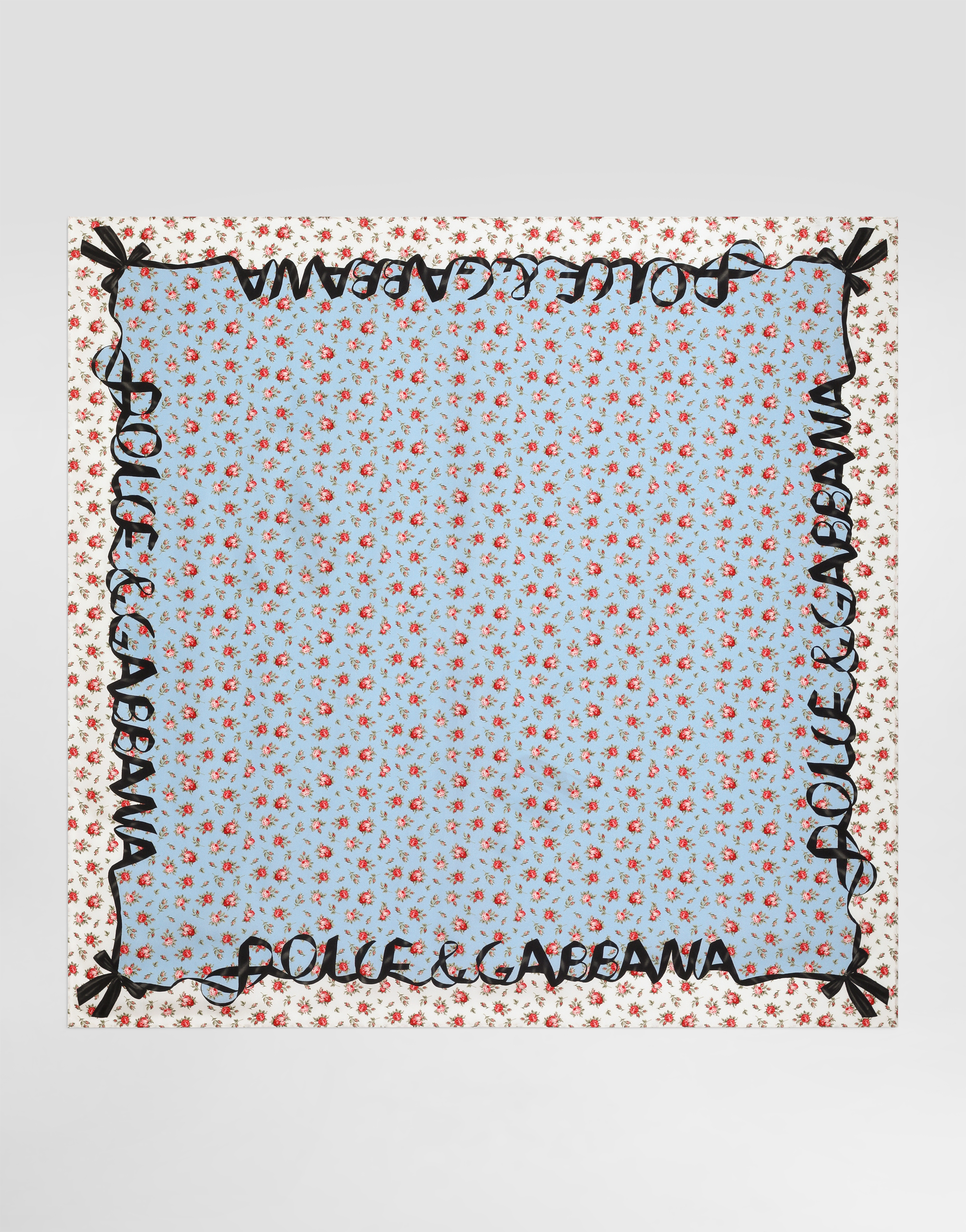  Dolce & Gabbana Small Rose-print Silk Twill Scarf 90x90 - Mujer Bufandas Y Foulards Multicolor Onesize 