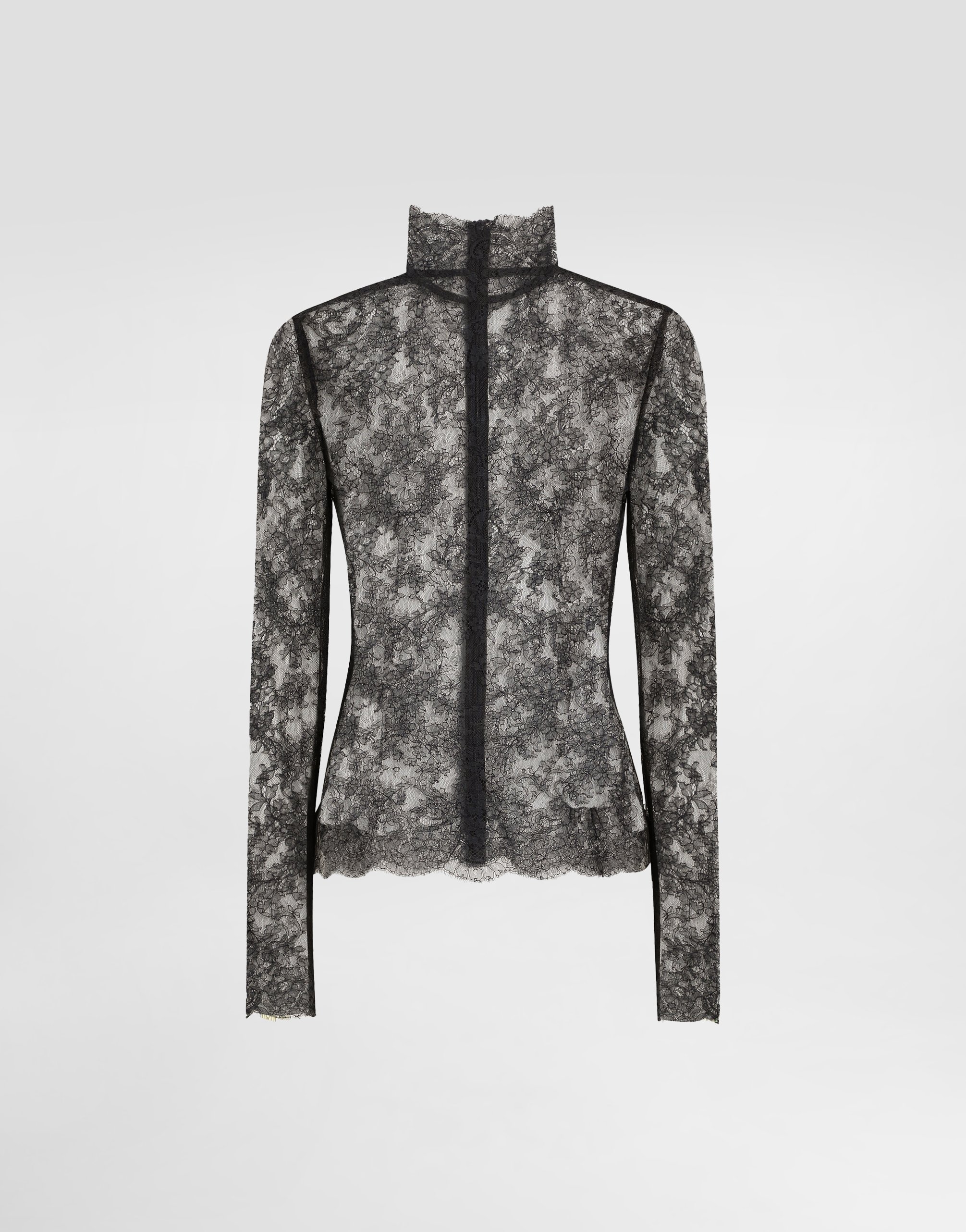 Dolce & Gabbana Chantilly-lace Top - Women's - Viscose/polyester In Multicolor