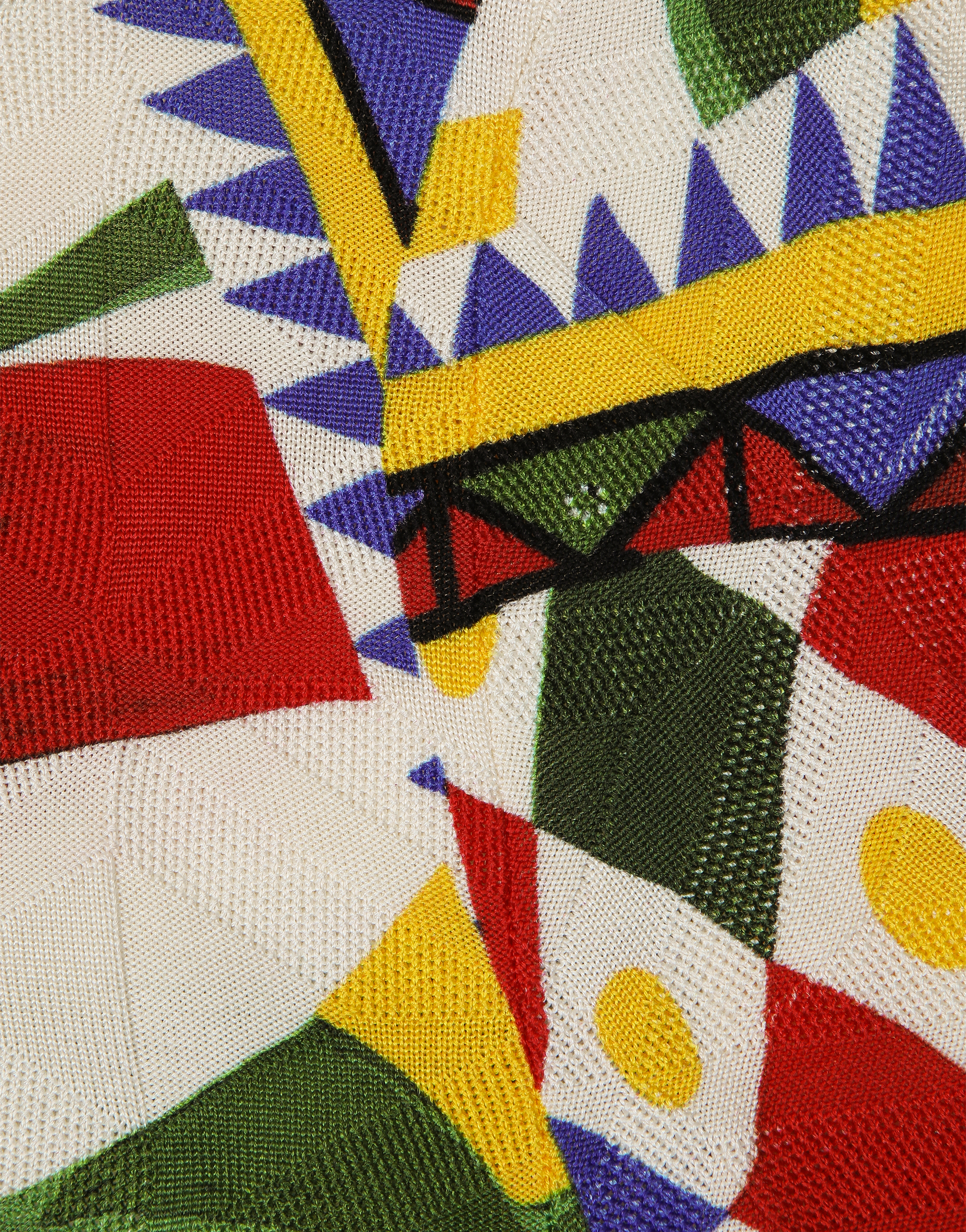 DOLCE & GABBANA 3D SILK JACQUARD POLO-SHIRT WITH CARRETTO PRINT