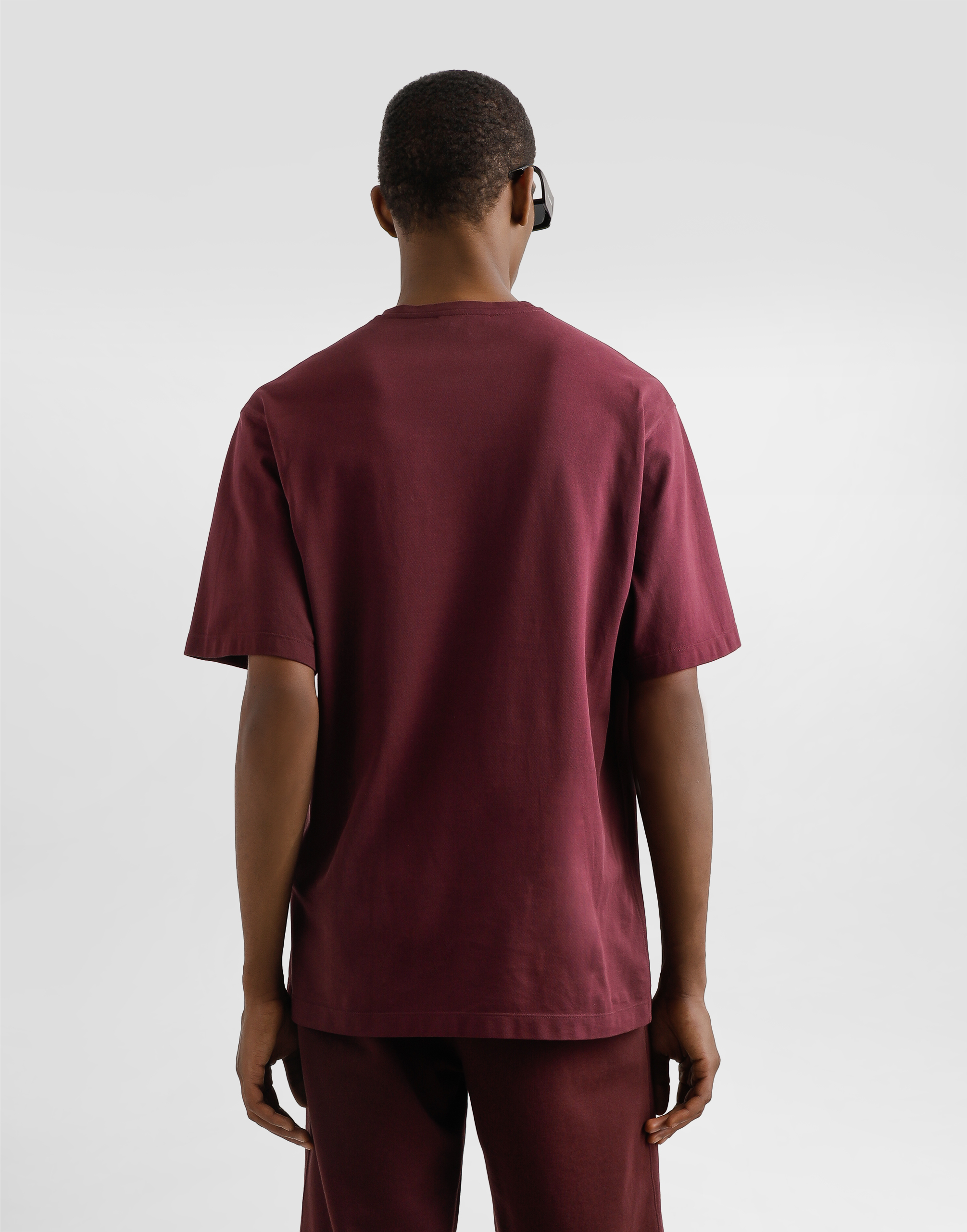 Dolce & Gabbana Cotton T-shirt With Tag In Bordeaux