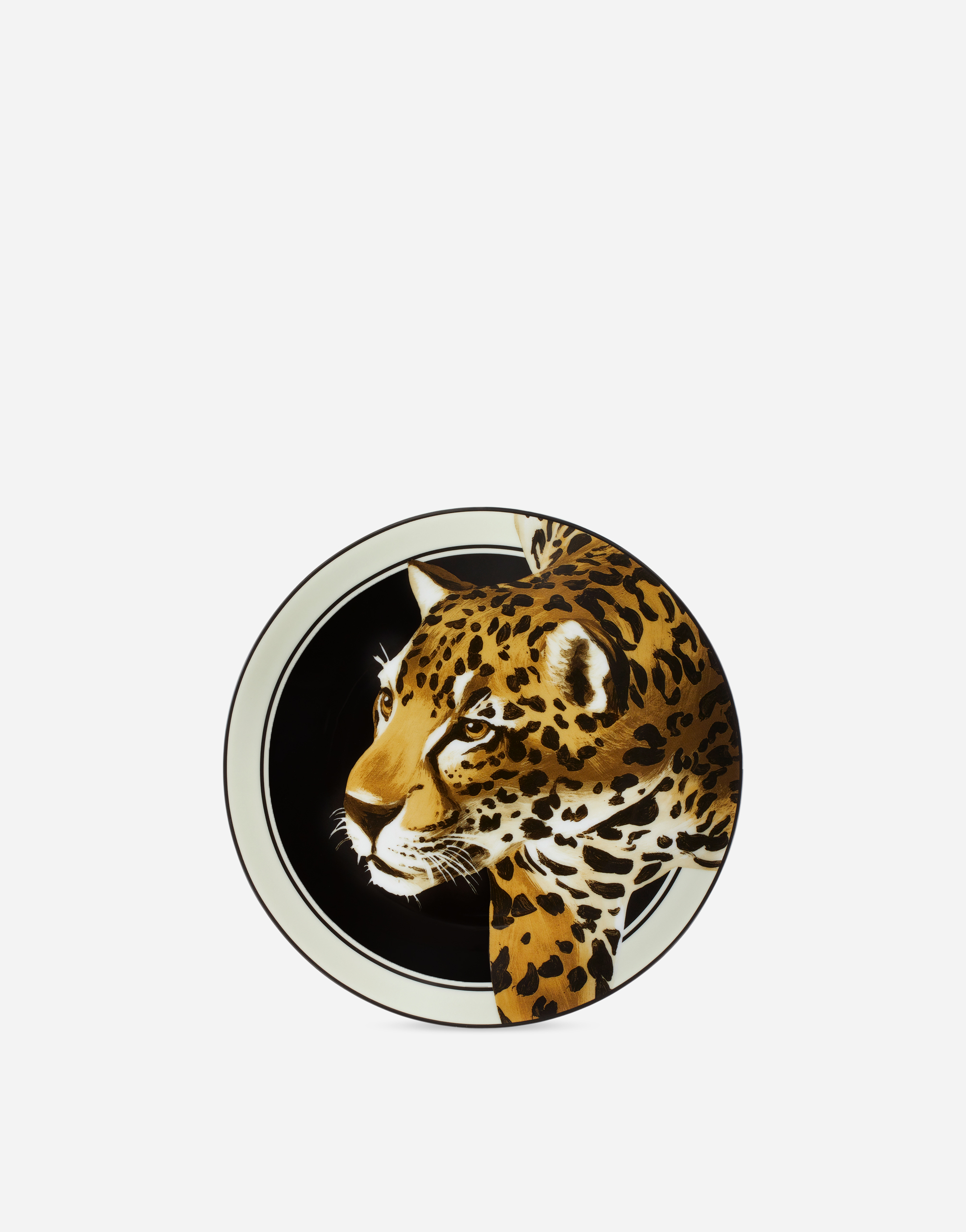 Dolce & Gabbana Set 2 Porcelain Dessert Plates In Multicolor