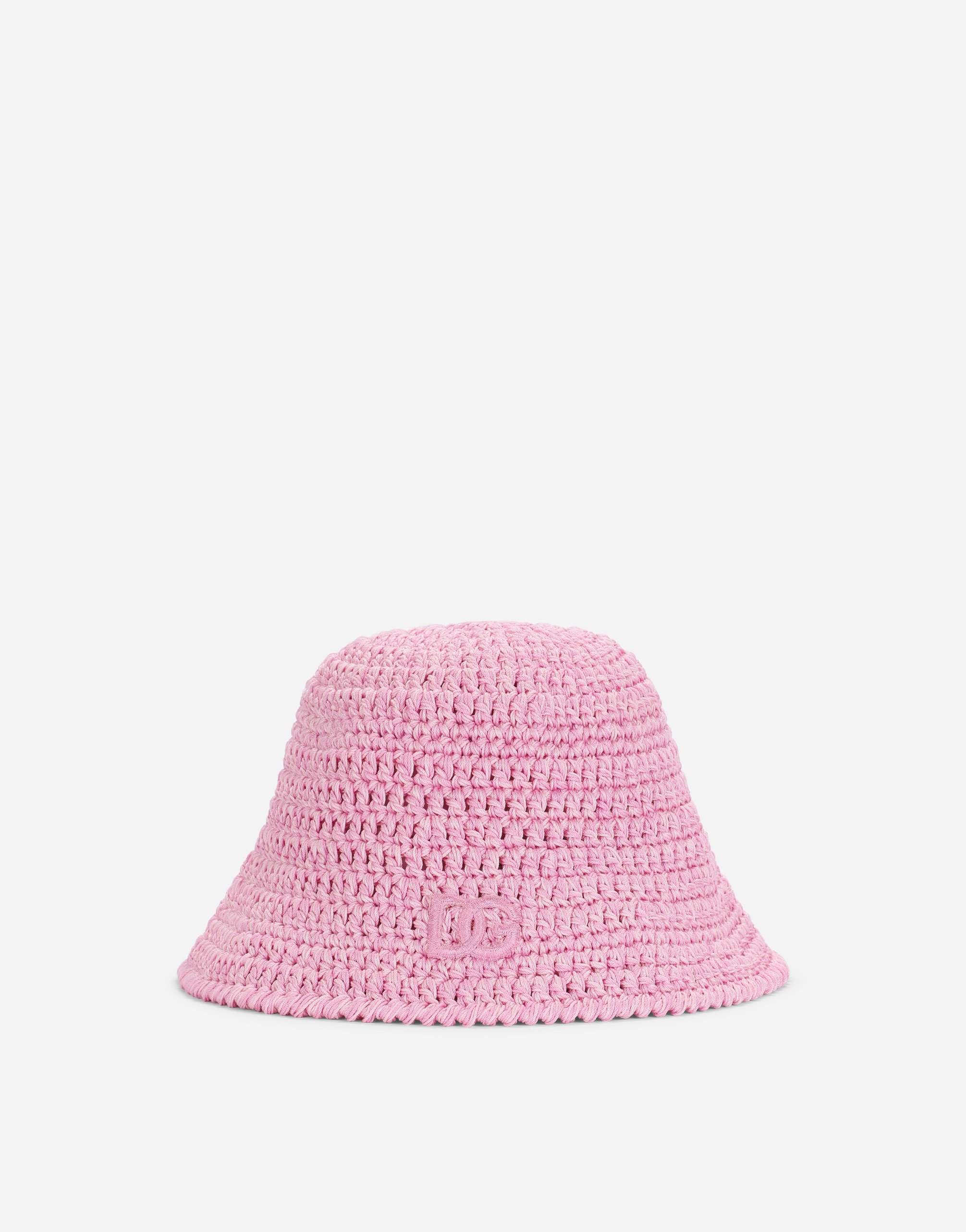 Dolce & Gabbana Kids' Cotton Crochet Hat In Multicolor