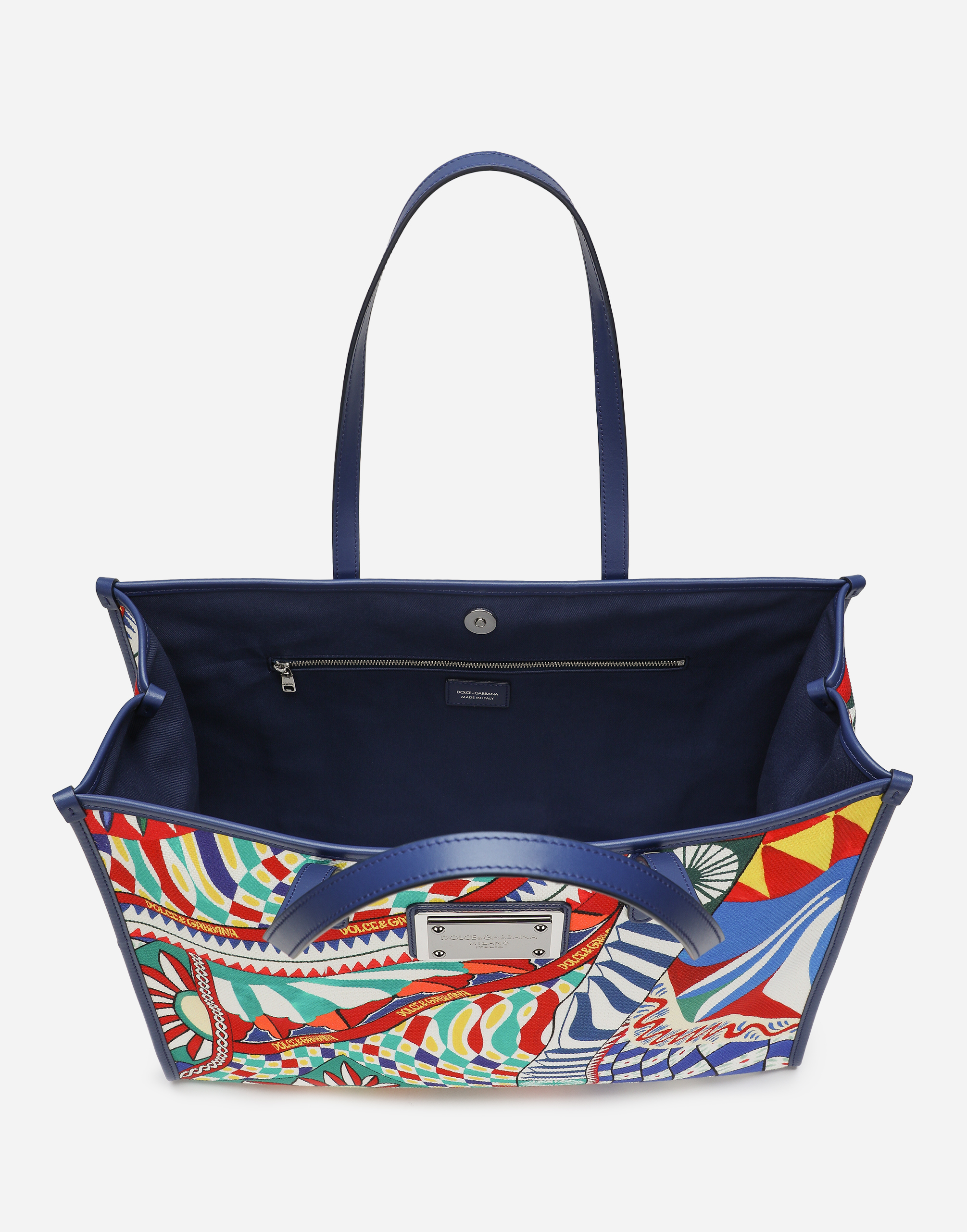 DOLCE & GABBANA LARGE PRINTED CANVAS SHOPPER