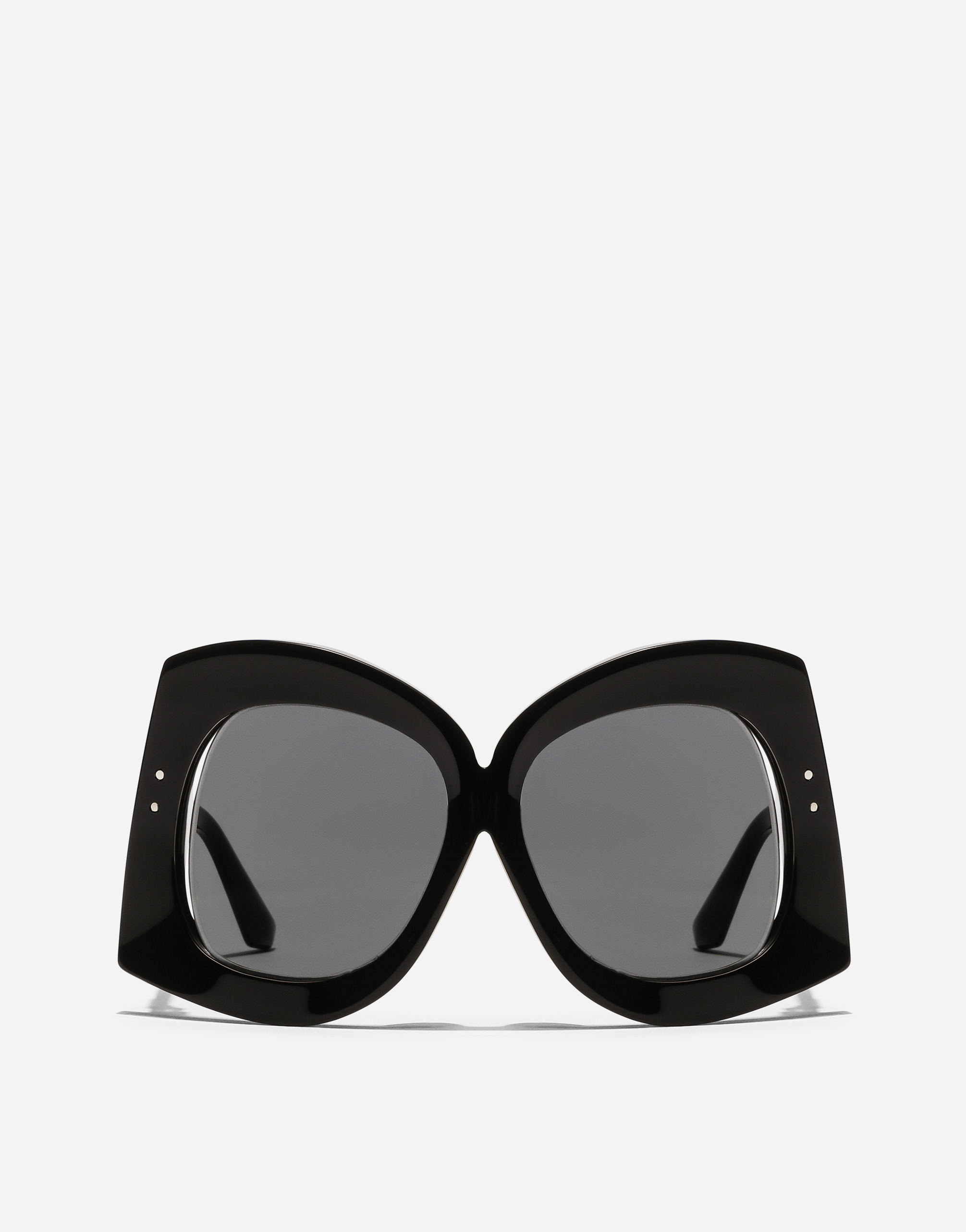 Dolce & Gabbana Dg Crossed Sunglasses In Black