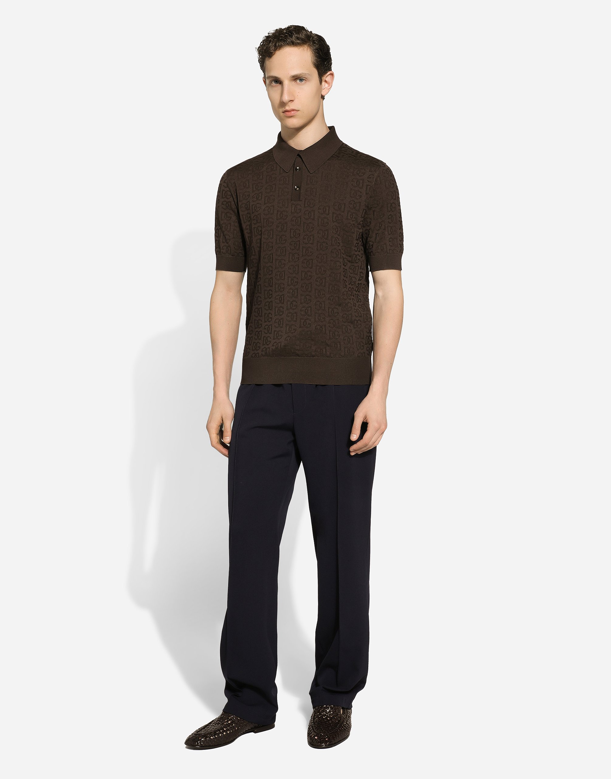 Dolce & Gabbana Twill Jogging Pants In Blue