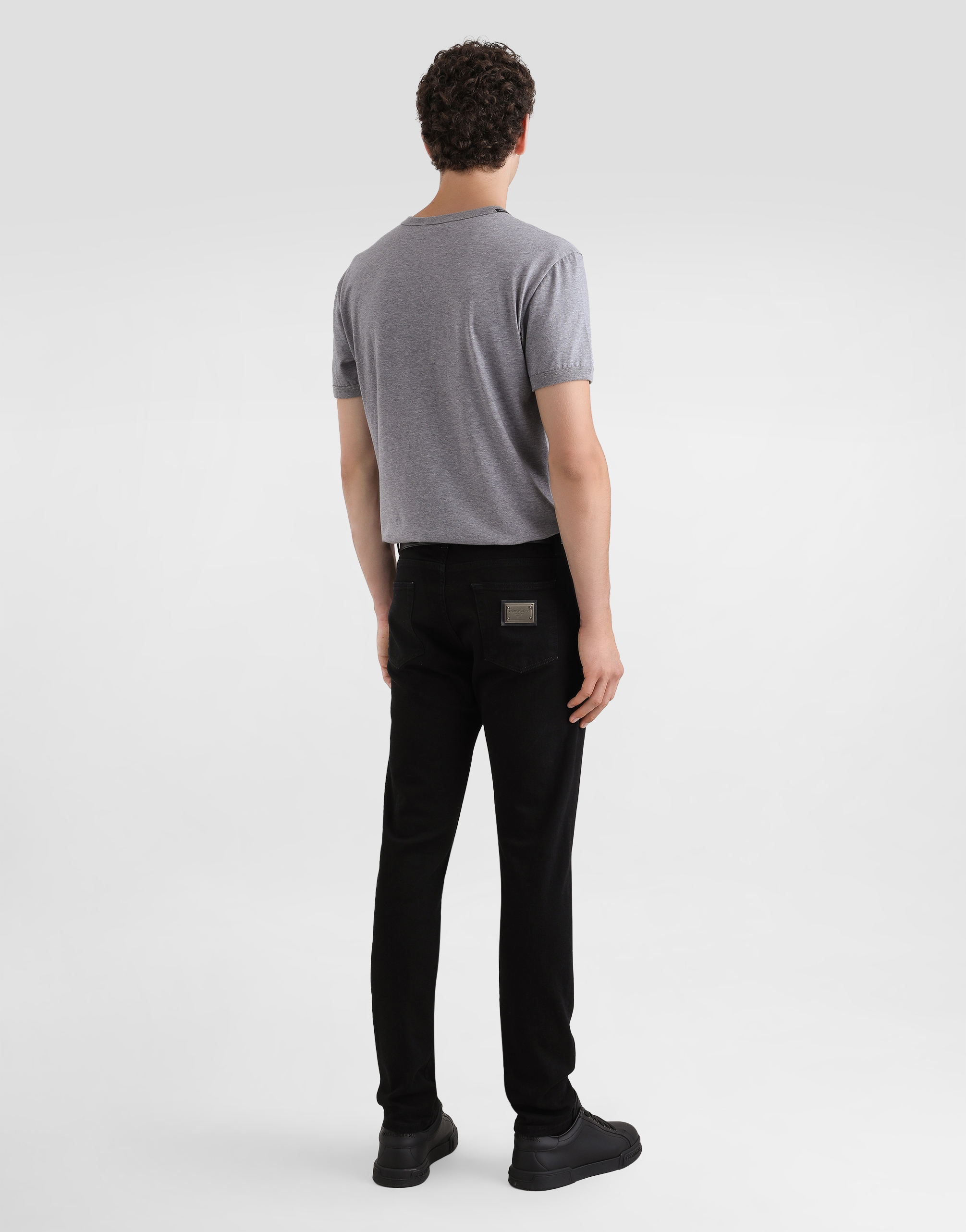 Cotton t-shirt with heraldic patch