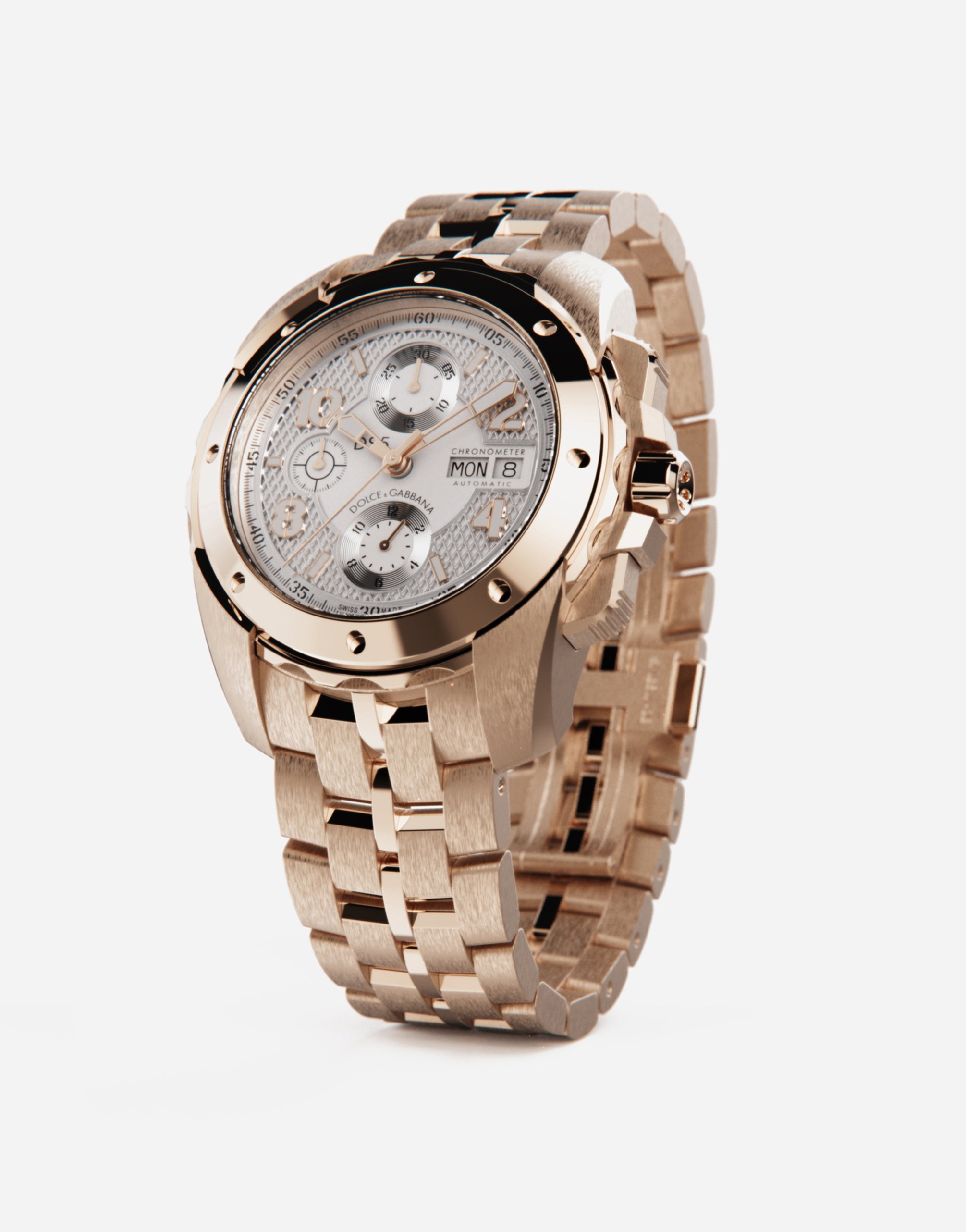 Shop Dolce & Gabbana Ds5 Watch In Red Gold