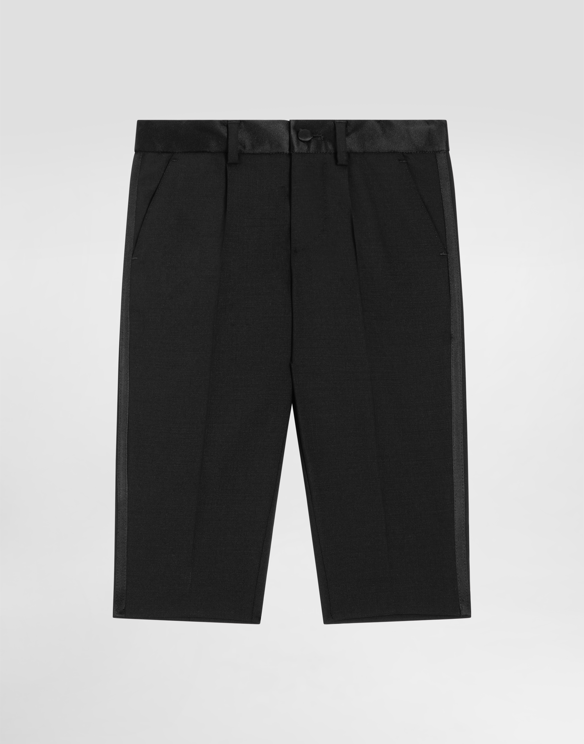 Wool canvas suit