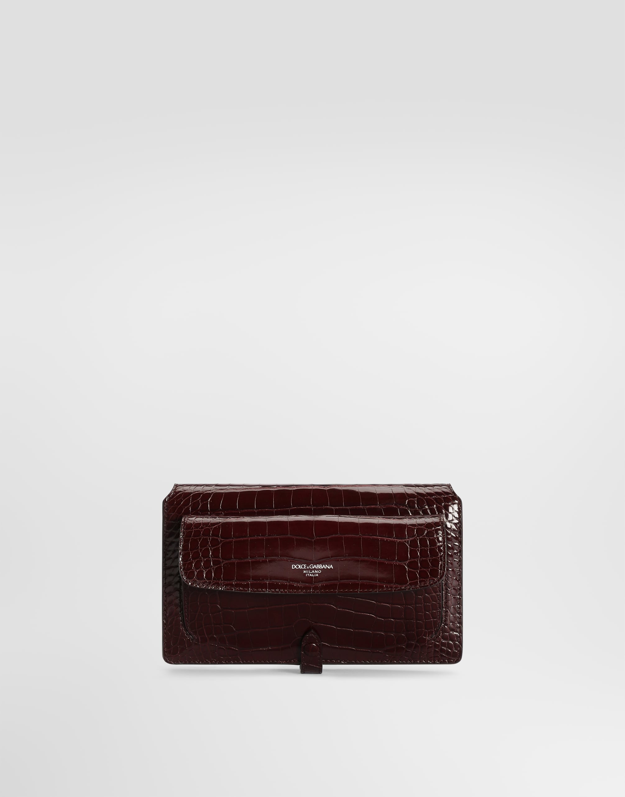 Alligator crossbody minibag in Purple for Men | Dolce&Gabbana® US