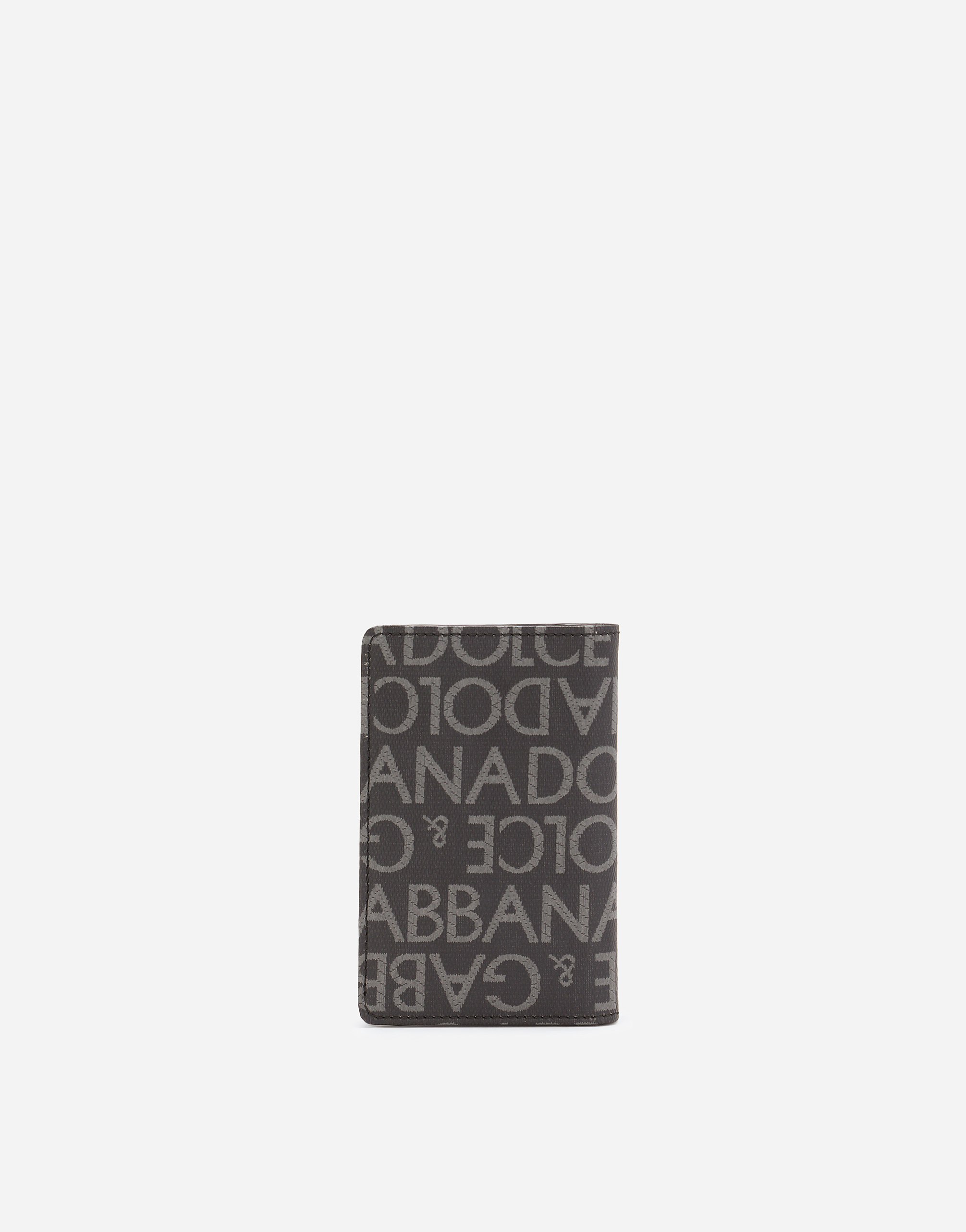Dolce & Gabbana Coated Jacquard Bifold Card Holder In Multicolor