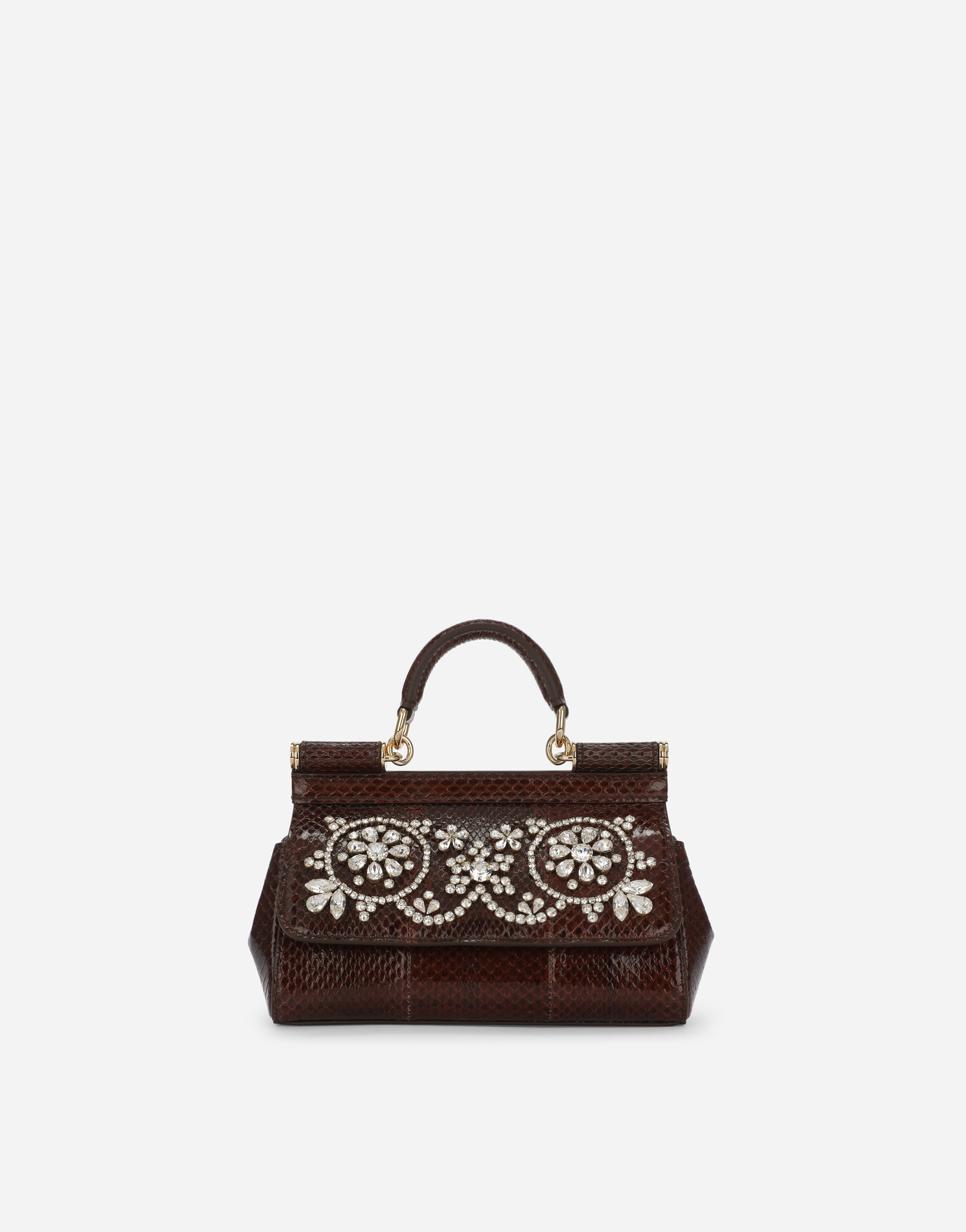 ブラウンのウィメンズ Small Sicily handbag | Dolce&Gabbana®