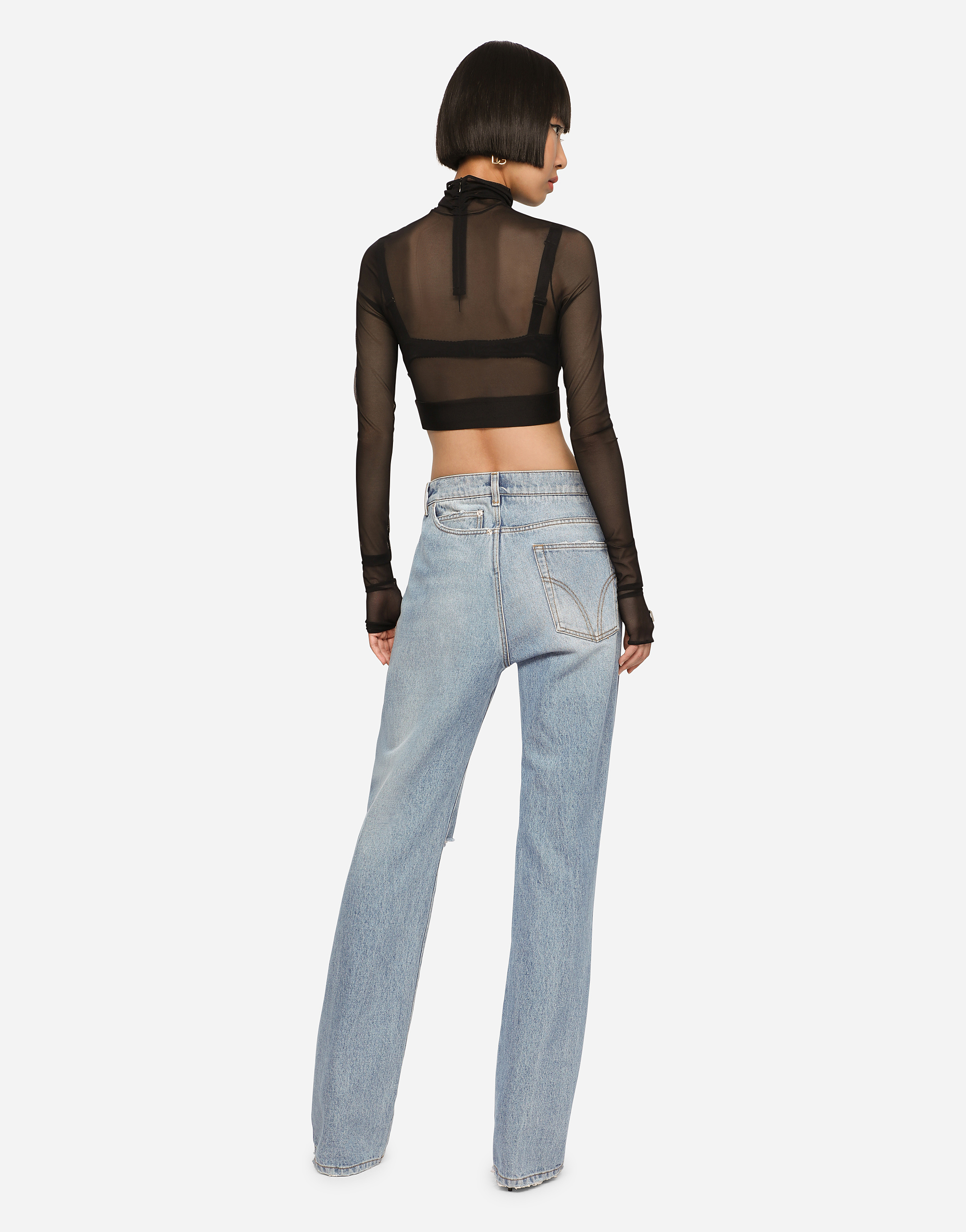 DOLCE & GABBANA PATCHWORK DENIM JEANS