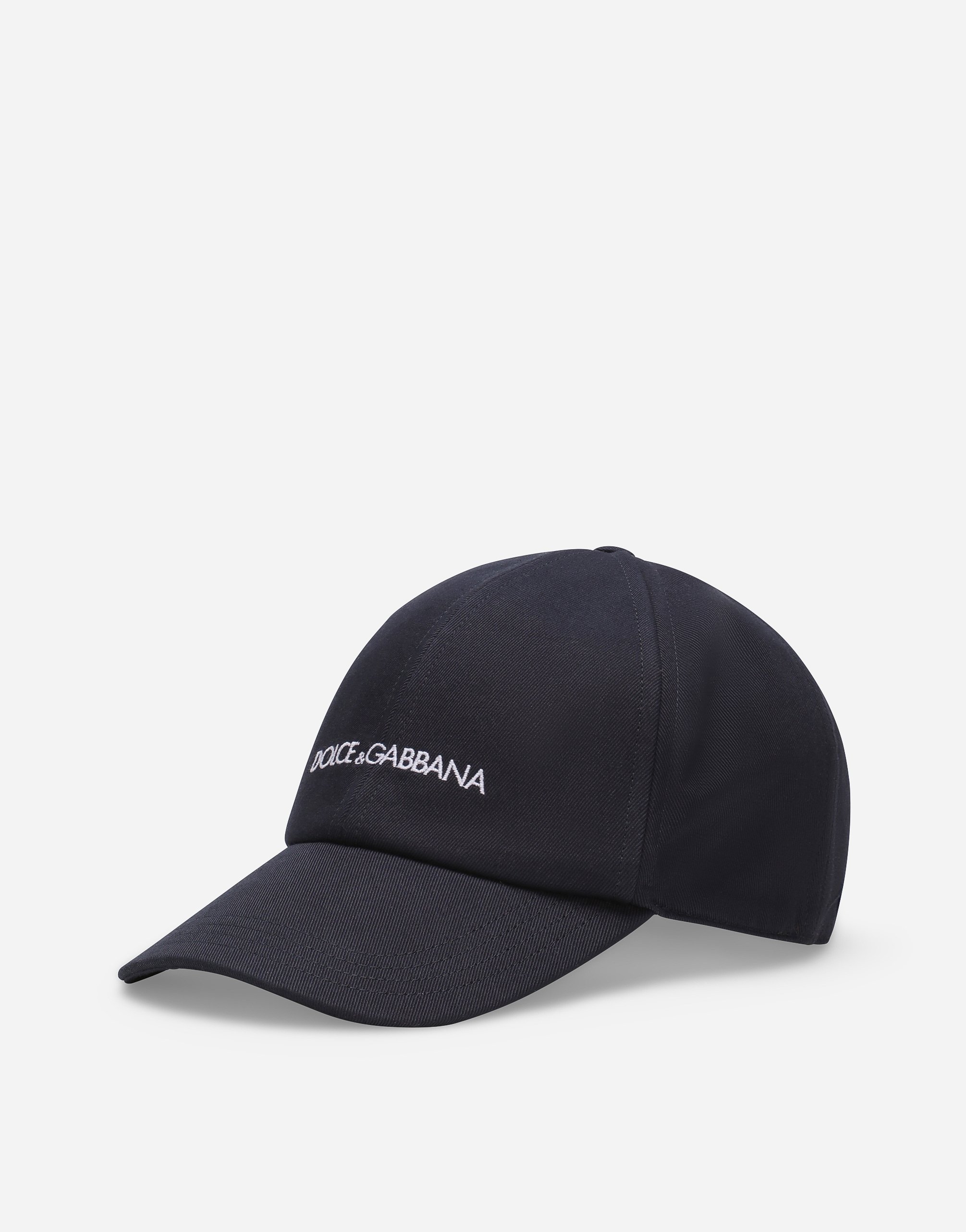 Cotton baseball cap with Dolce Gabbana logo in Blue for Men Dolce Gabbana