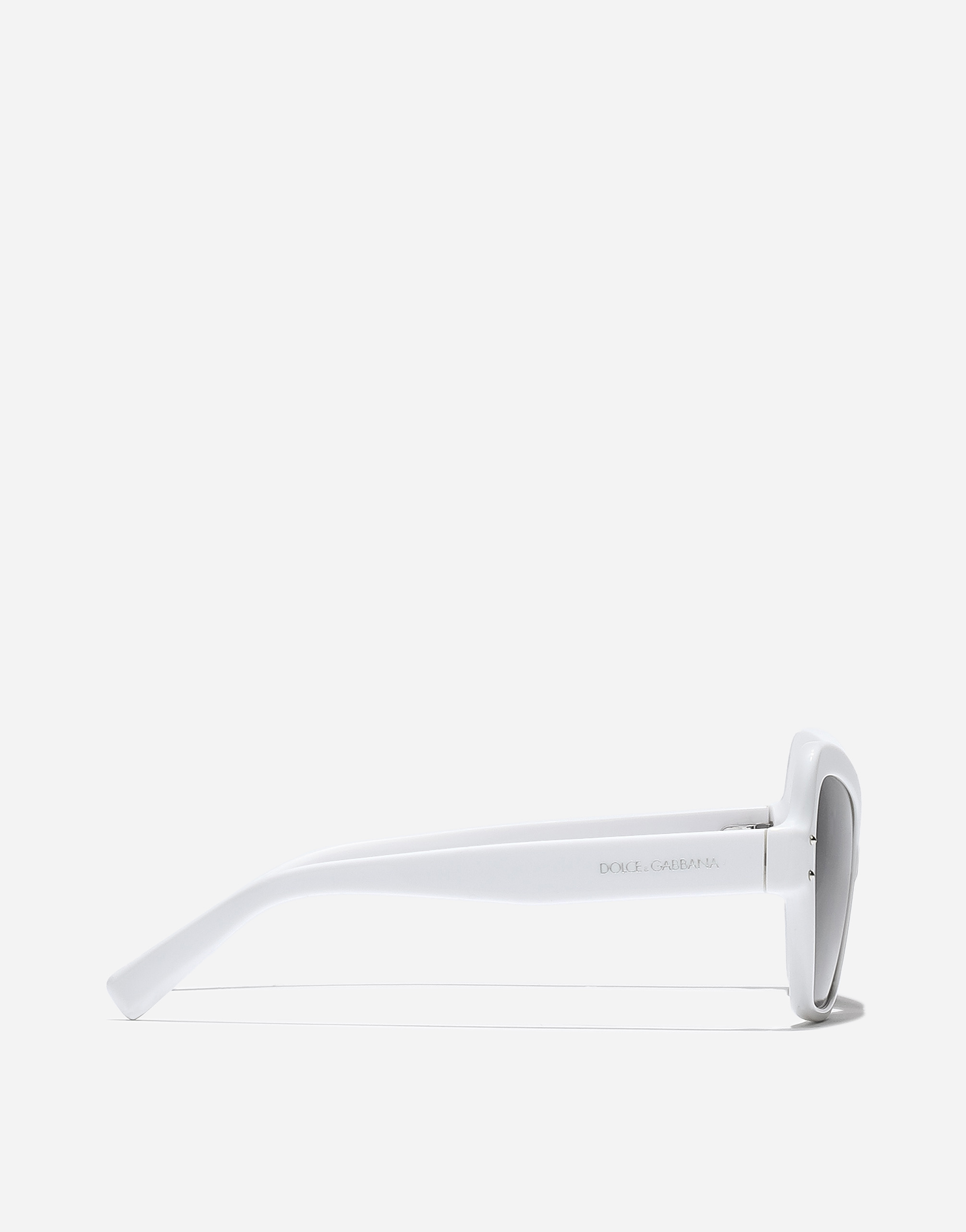 Dolce & Gabbana Dg Sharped Sunglasses In White