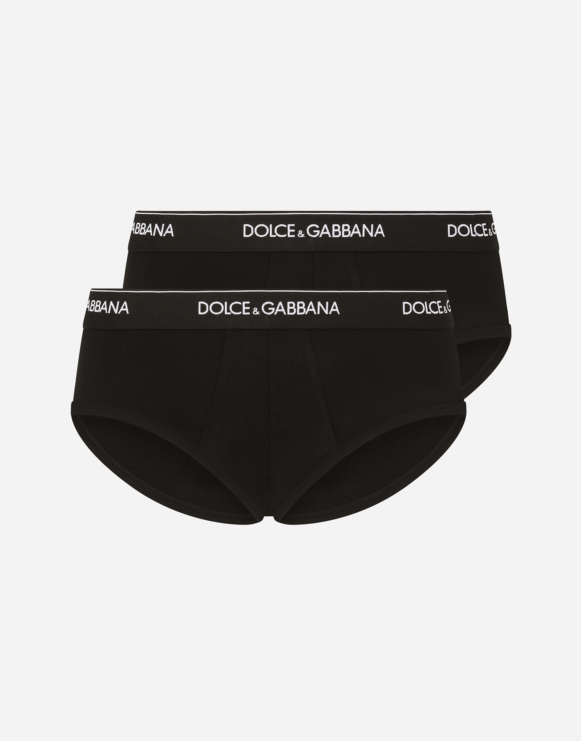 Dolce & Gabbana Slip Medio - Man Underwear And Loungewear Black Cotton