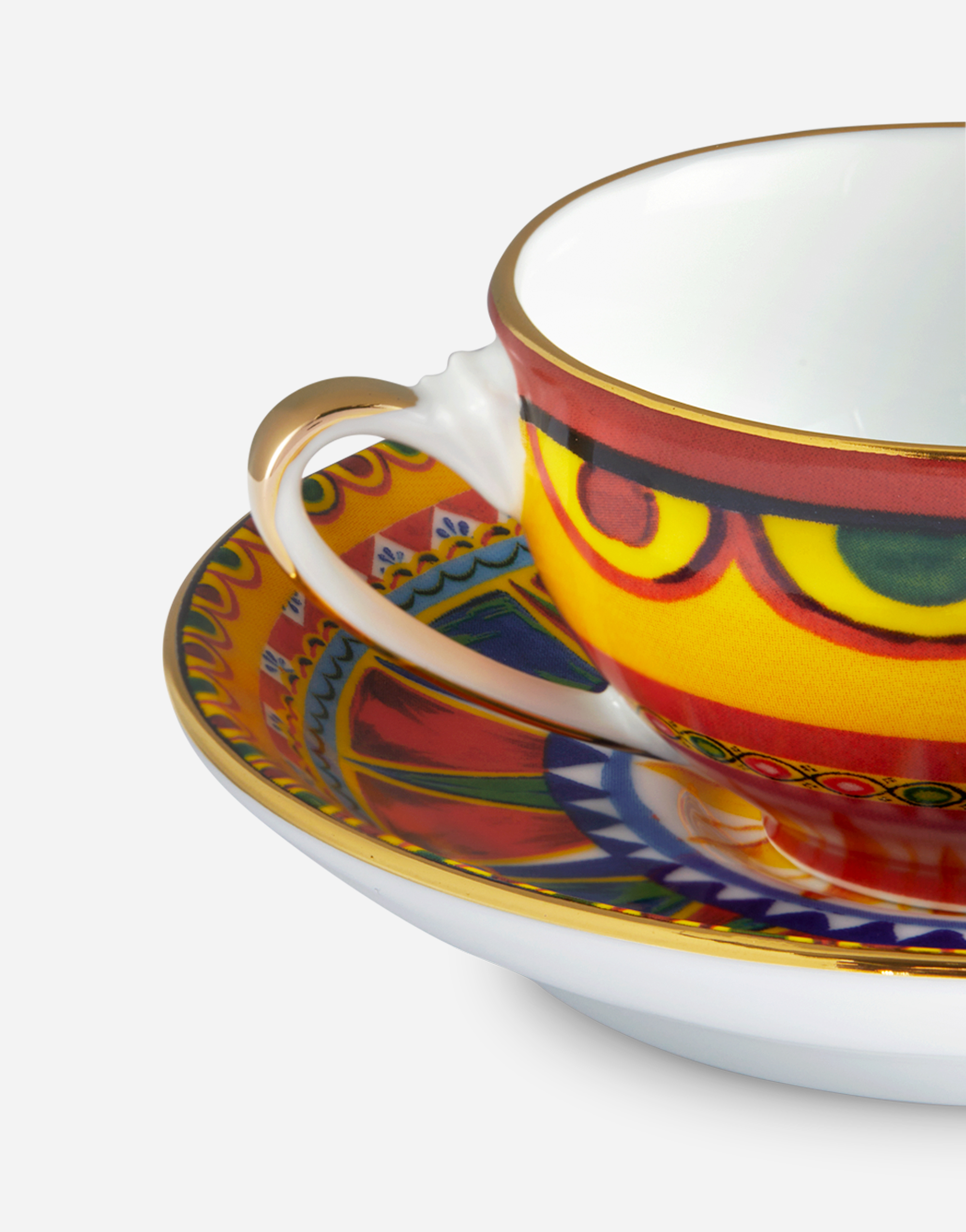 Shop Dolce & Gabbana Porcelain Espresso Set In Multicolor