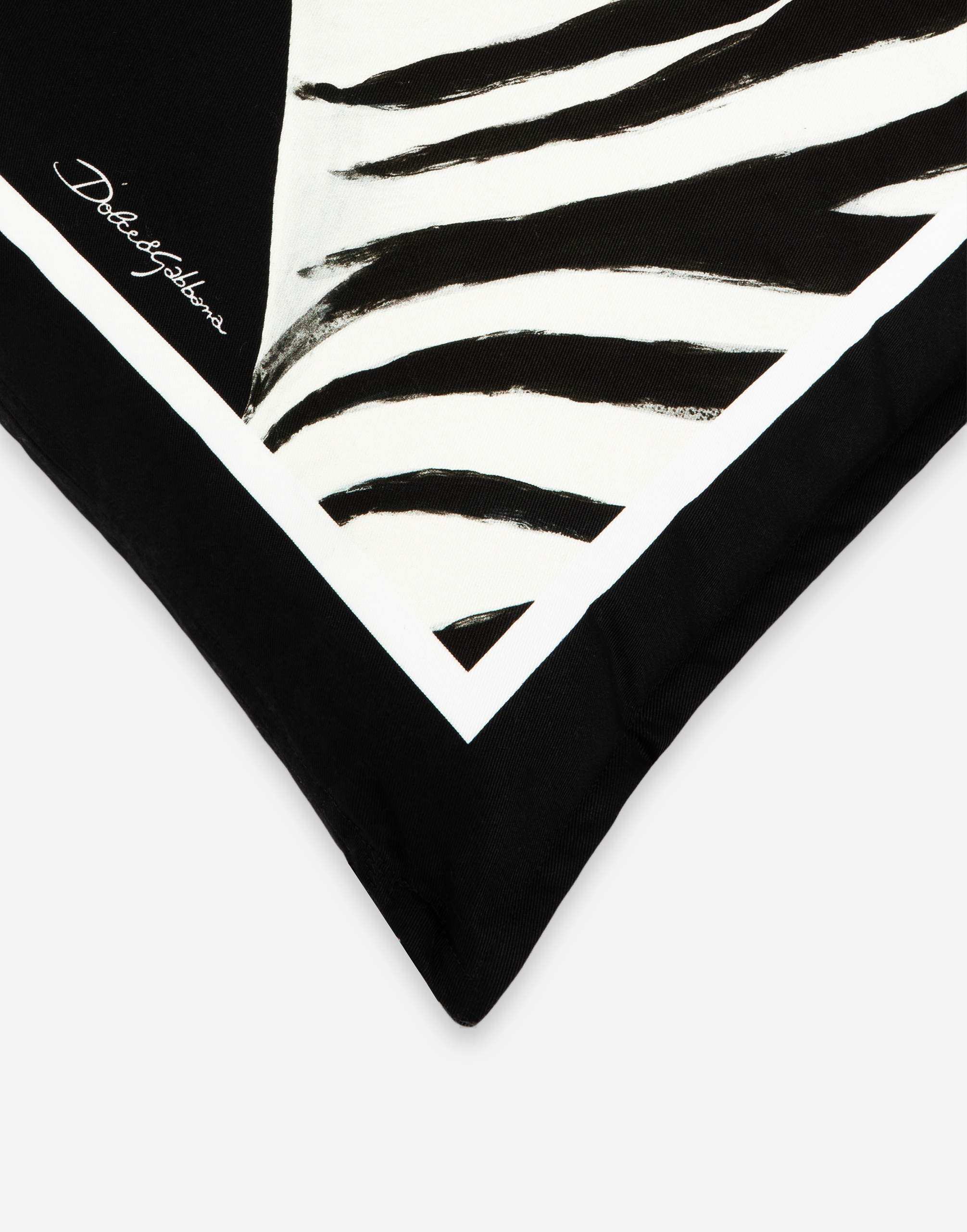 Dolce & Gabbana Canvas Cushion Medium Multicolor Unisex Onesize In Multicolor