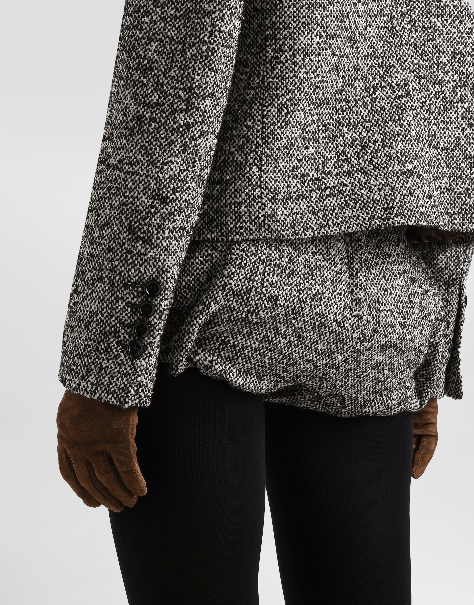 Dotted wool blend jacket