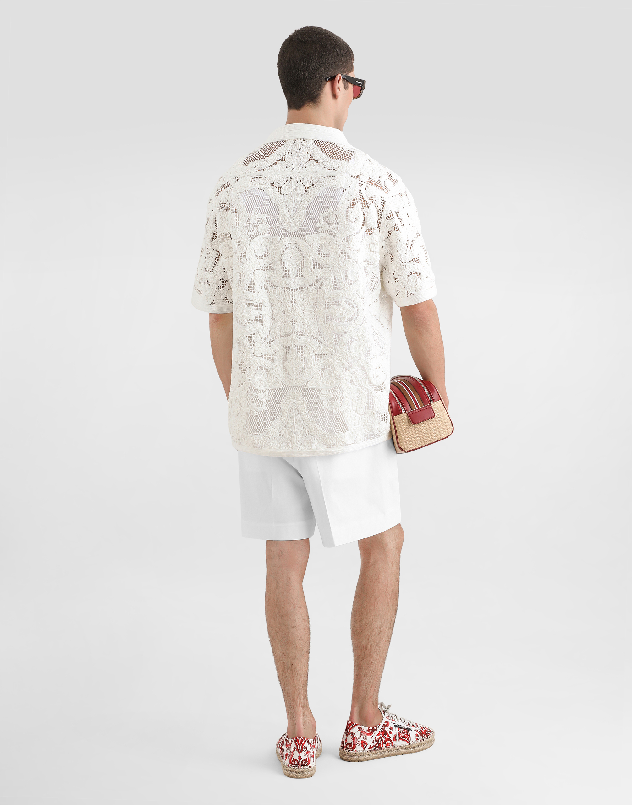  Dolce & Gabbana Dolce & Gabbana Camicia M/c Hawaiana - Man Sweaters And Cardigans Cream Xs 