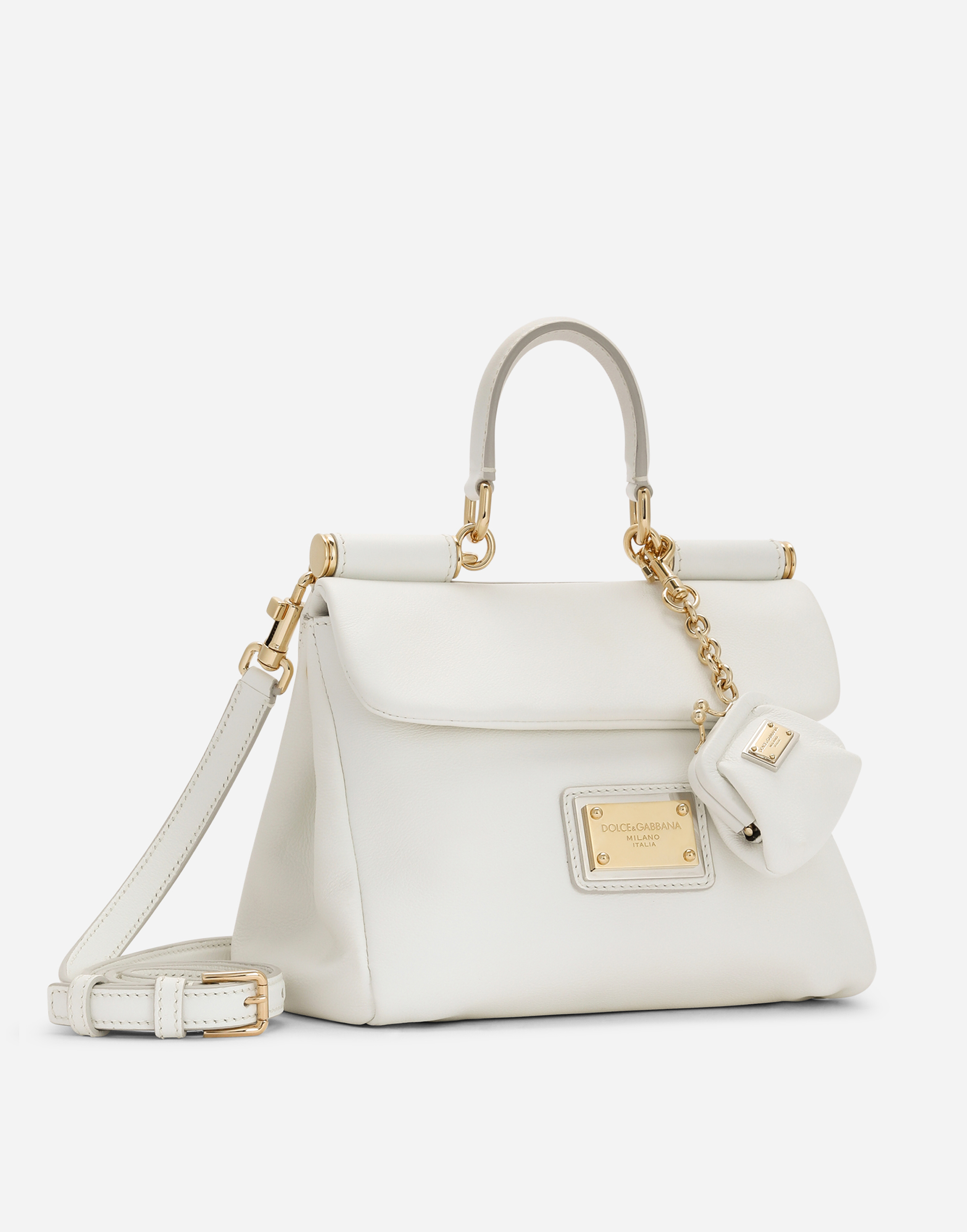 DOLCE & GABBANA SMALL CALFSKIN SICILY SOFT BAG