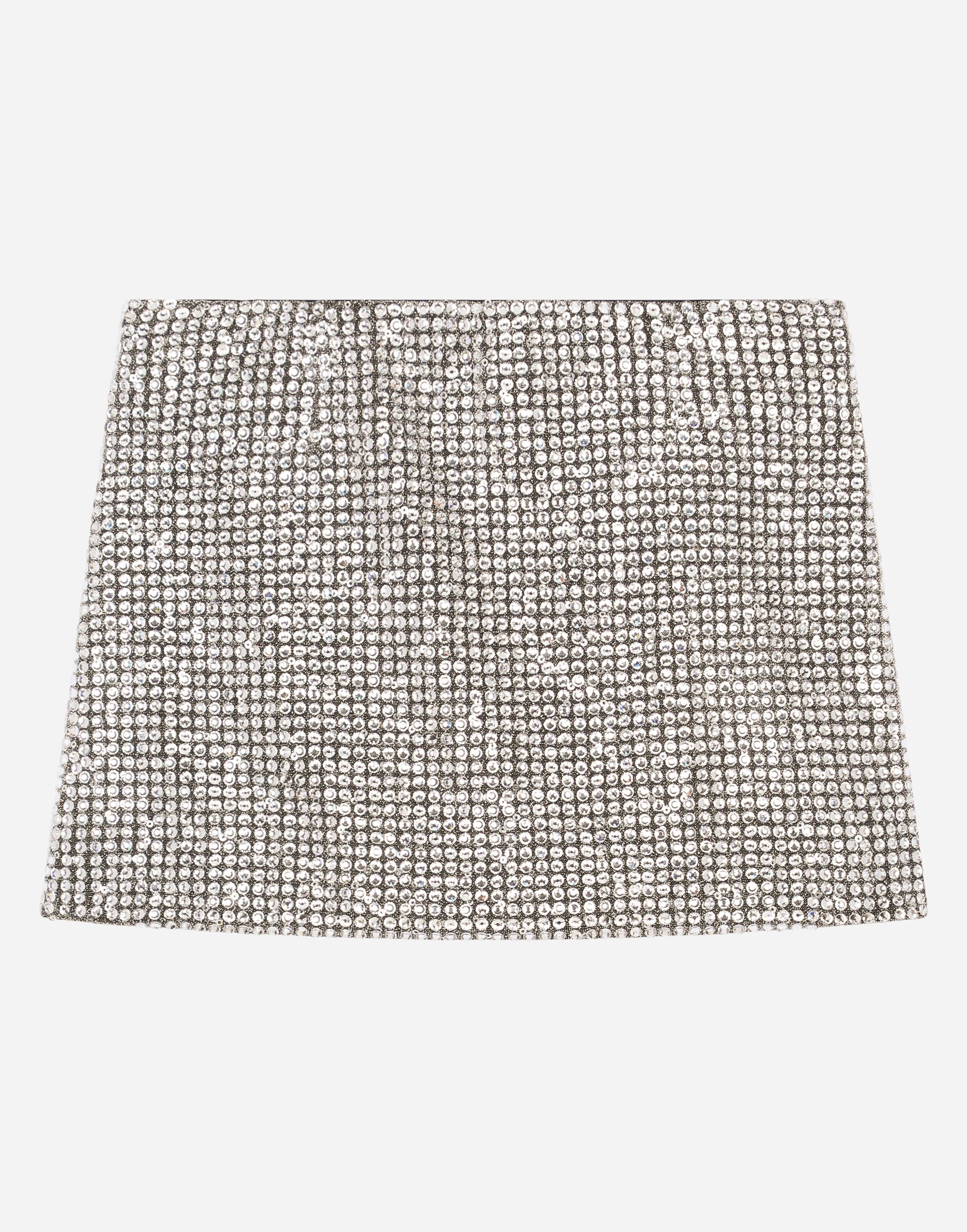Dolce & Gabbana Short Jersey Skirt With Fusible Rhinestones - Woman Trousers And Skirts Multi-colored 13 Years