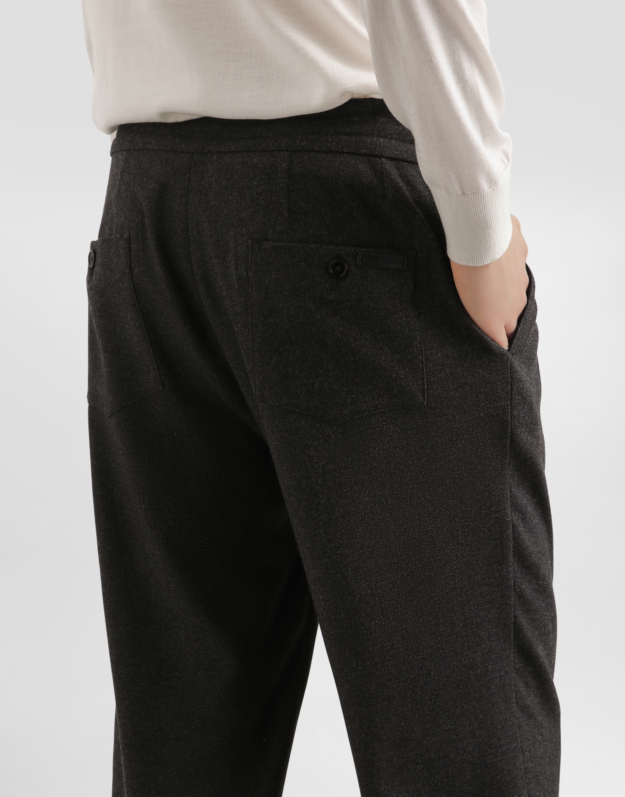 Dolce & Gabbana Dolce  Gabbana Drawstring Waist Pants In Blue