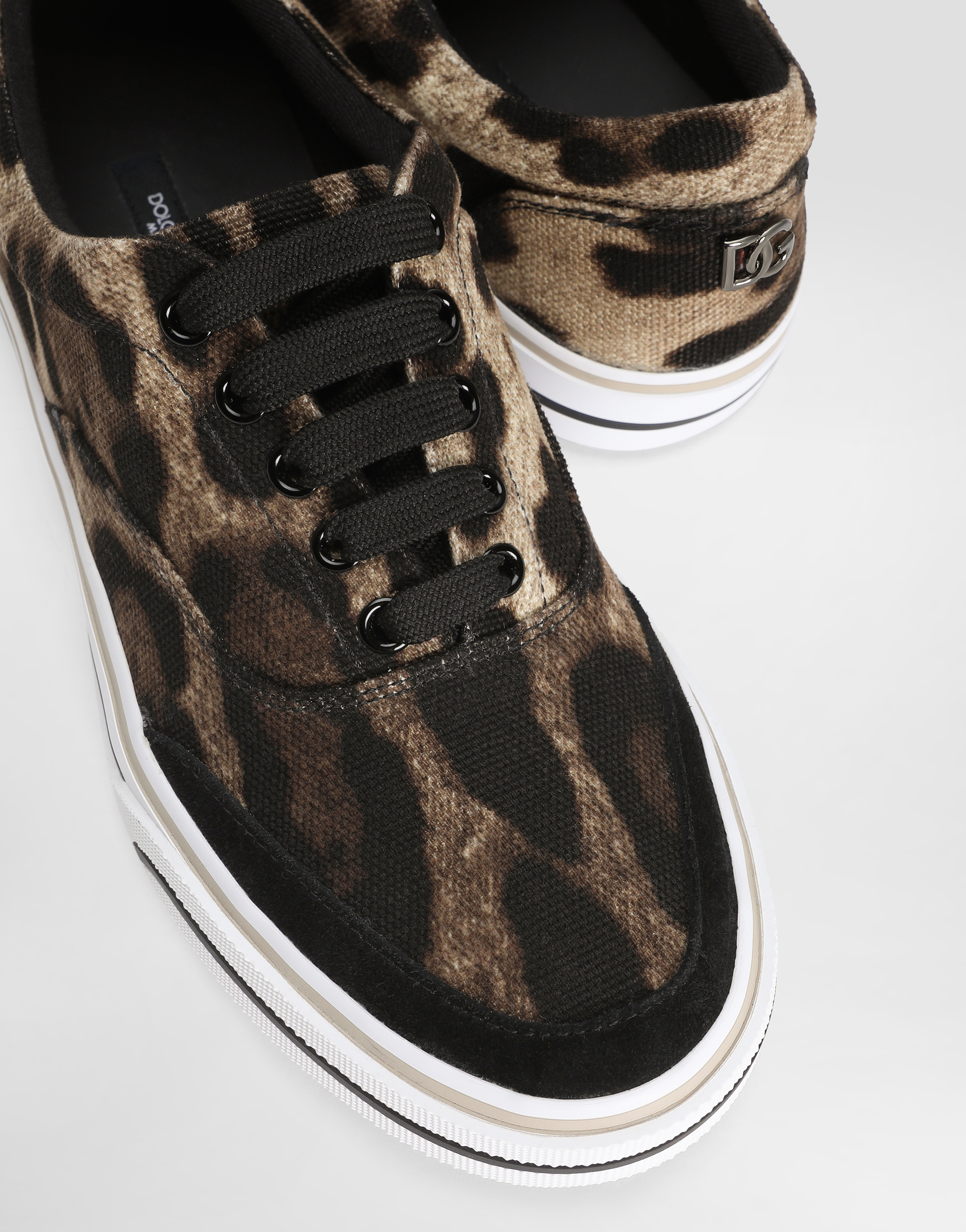 Dolce & Gabbana Leonew Sneaker In Animal Print