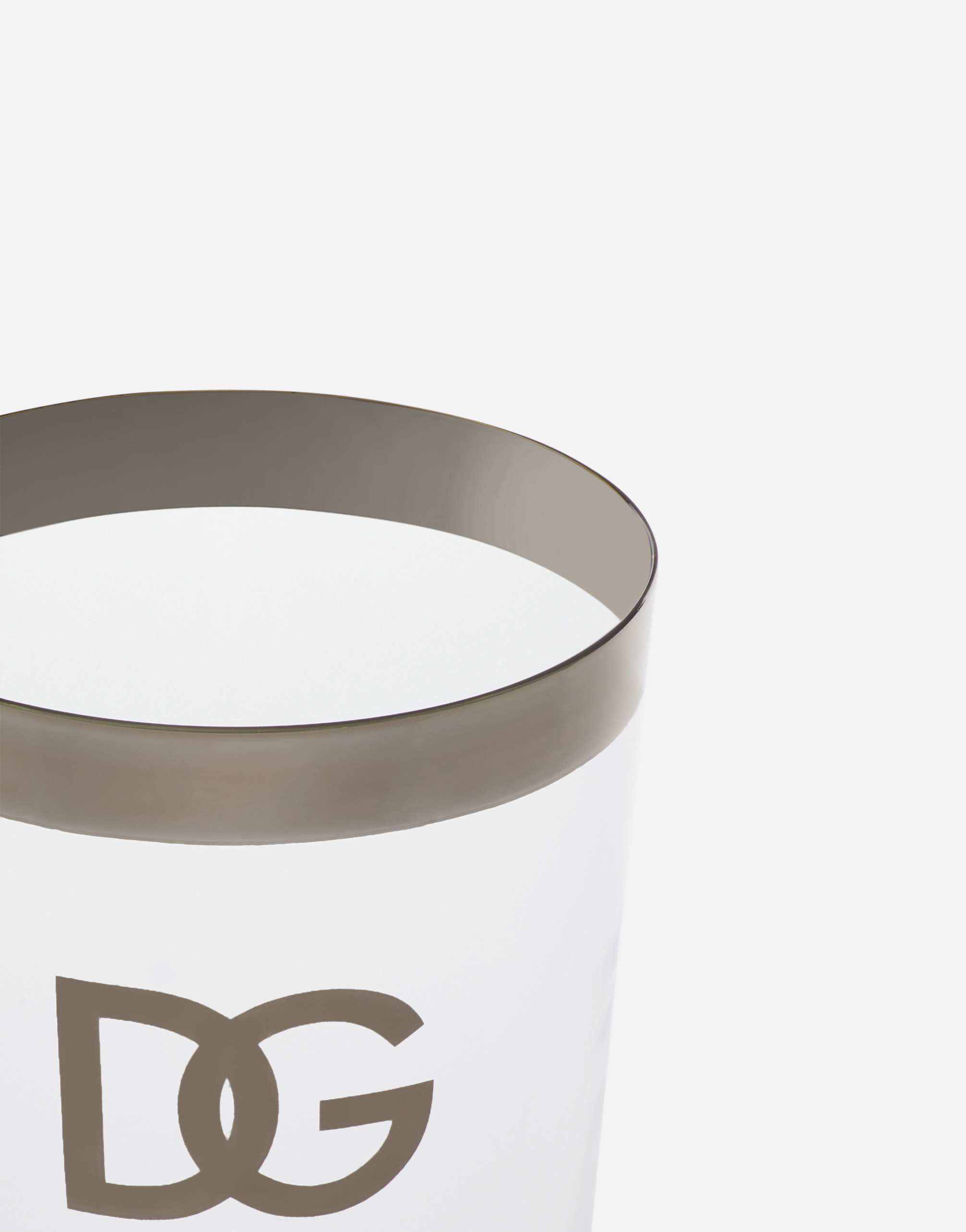 Dolce & Gabbana Set 2 Beverage Glasses In Multicolor
