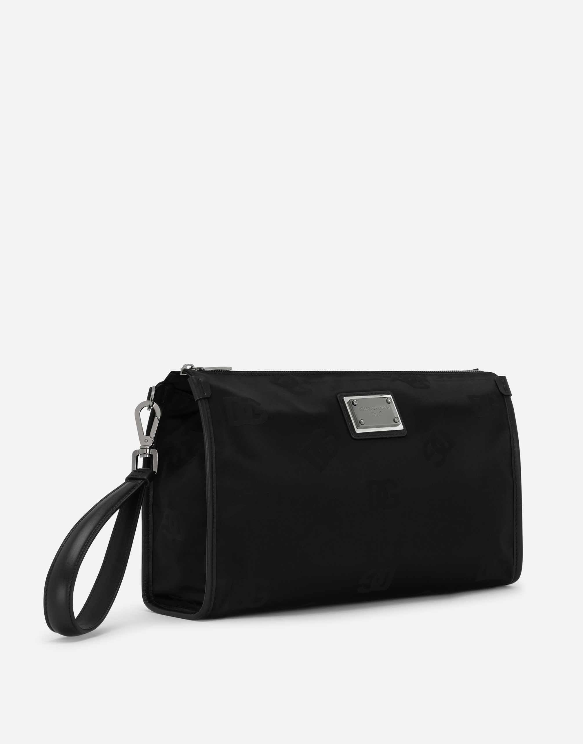 Nylon pouch with logo