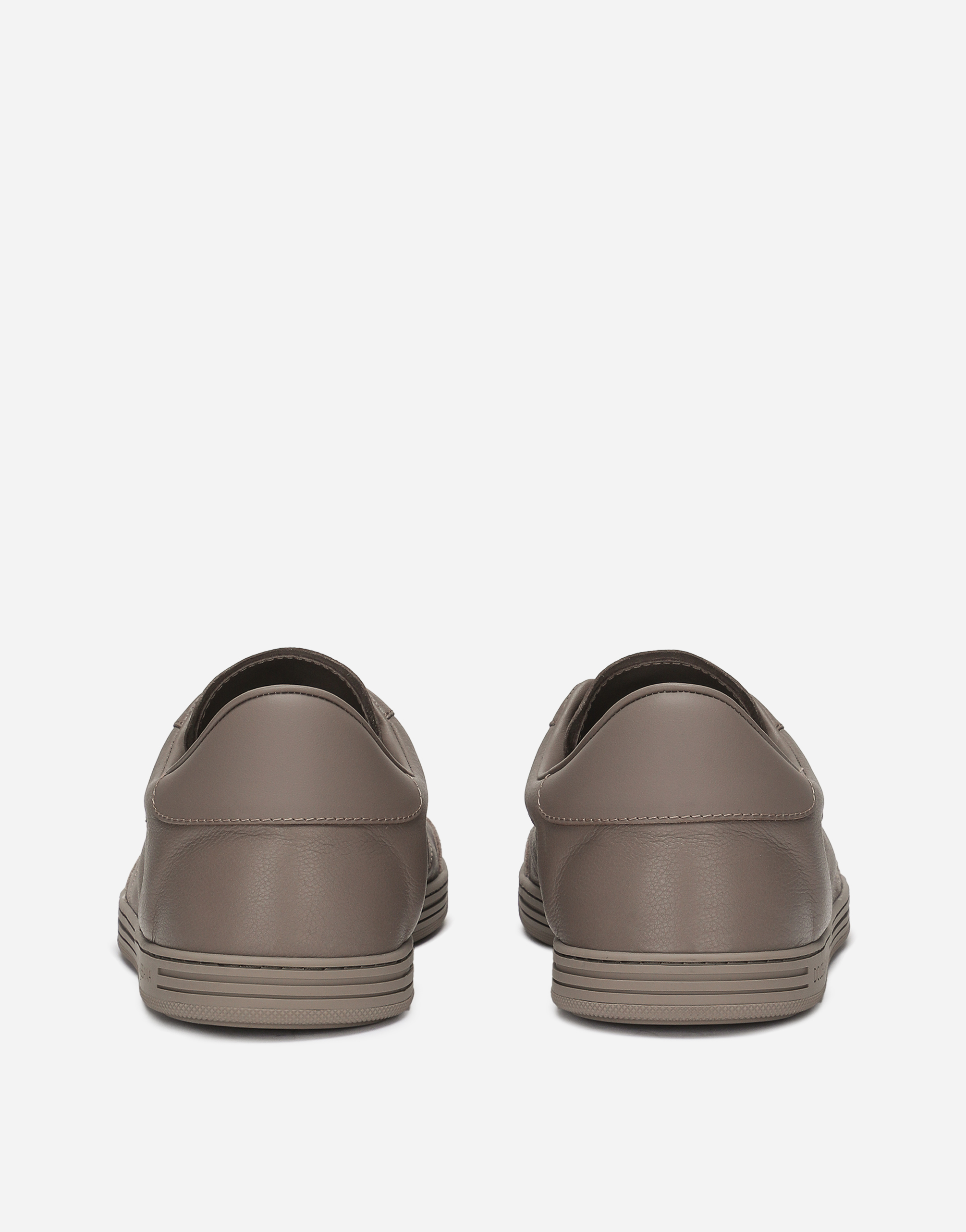 Dolce & Gabbana Saint Tropez Calfskin Sneakers In Turtle Dove