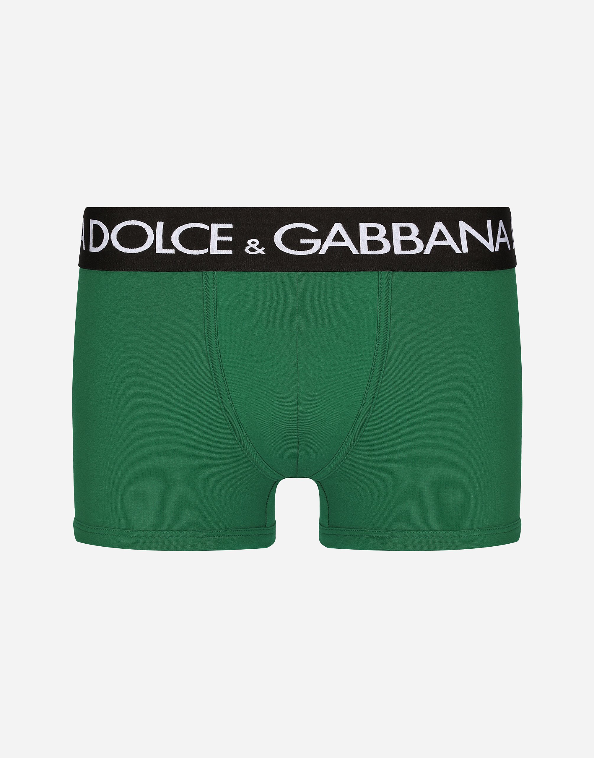 Dolce & Gabbana Logo-waistband Jersey Boxers In グリーン